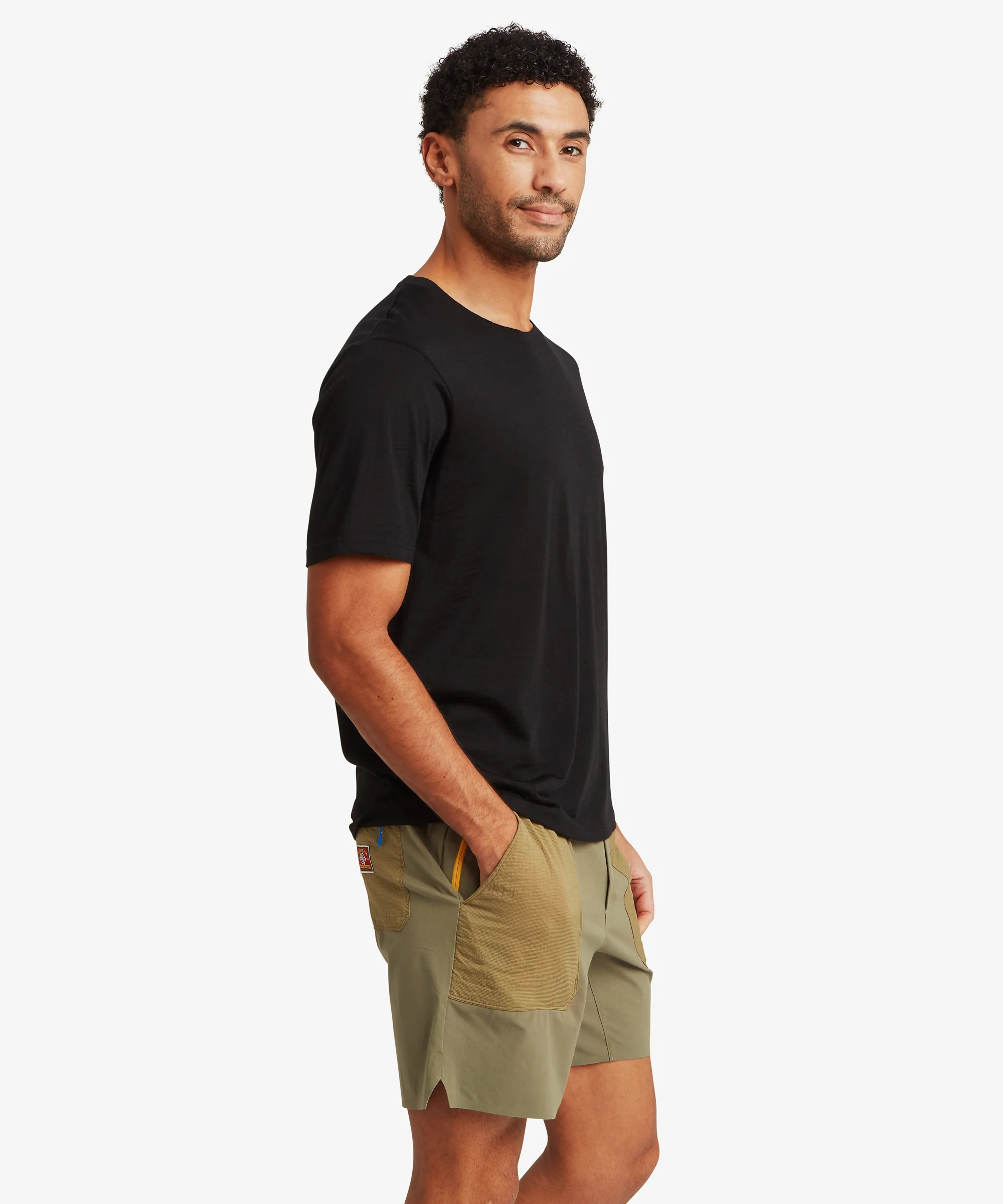 Nanda Merino Short Sleeve T-Shirt - Black - Image 4