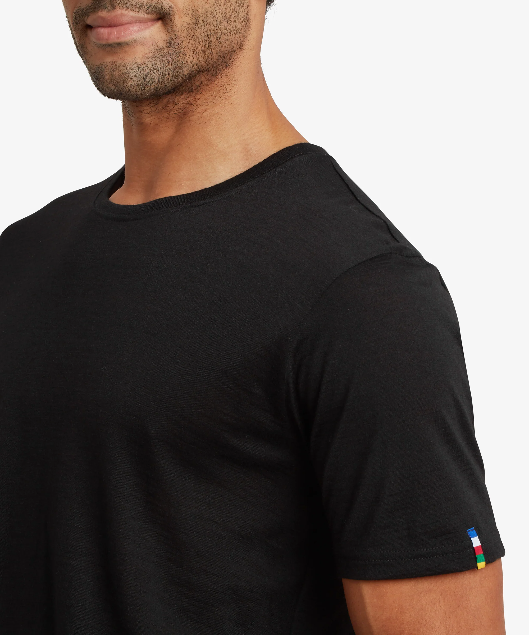 Nanda Merino Short Sleeve T-Shirt - Black - Image 6