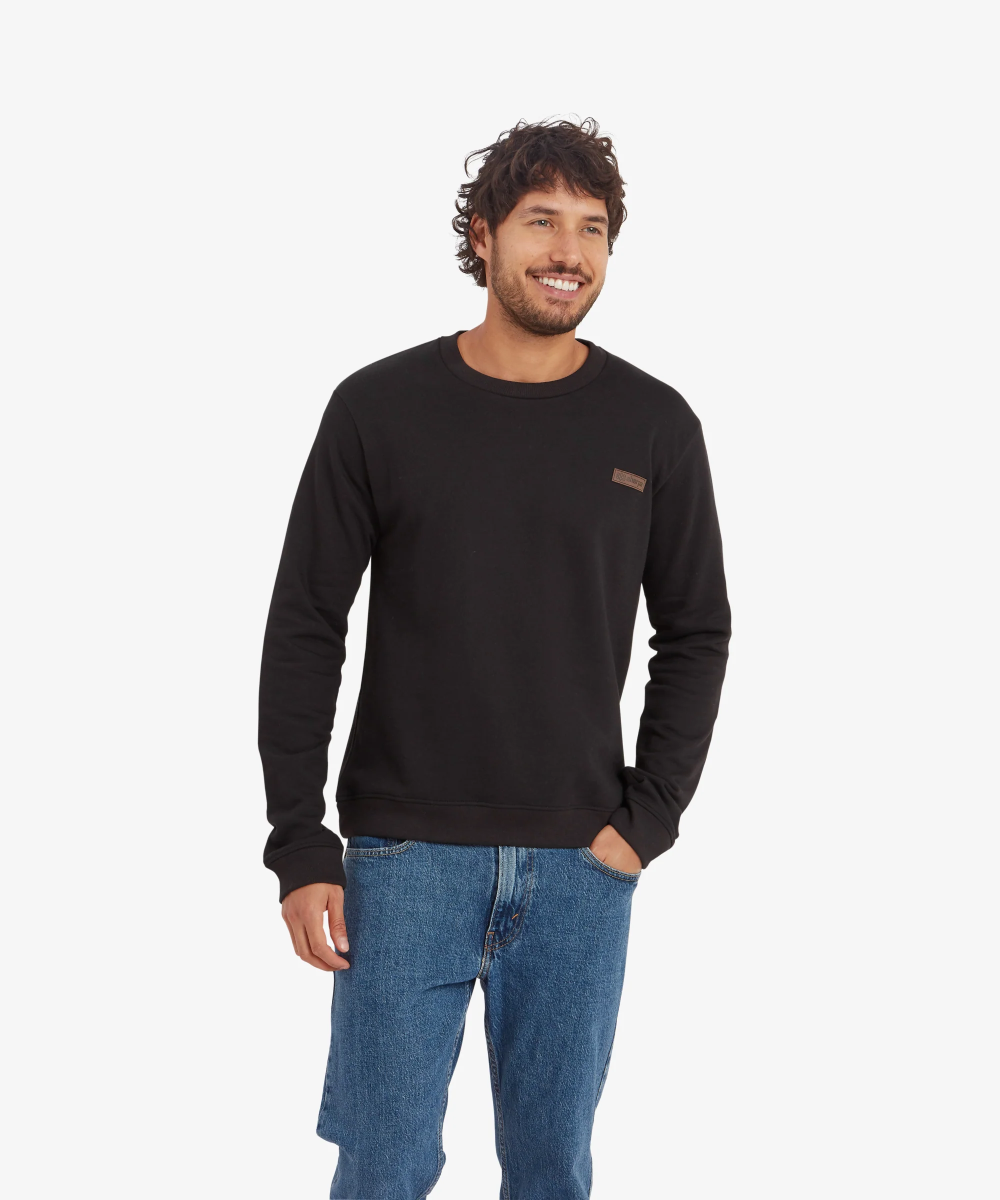Pokhara Crew Sweatshirt - Black - Image 2