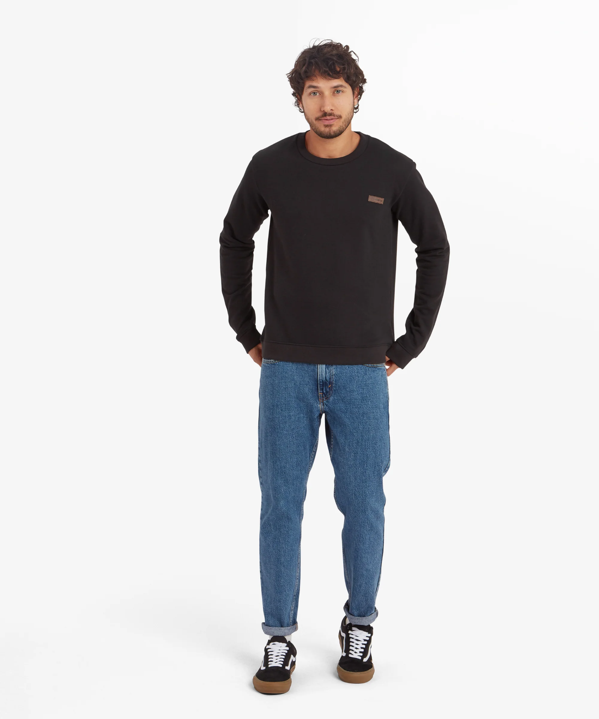 Pokhara Crew Sweatshirt - Black - Image 3