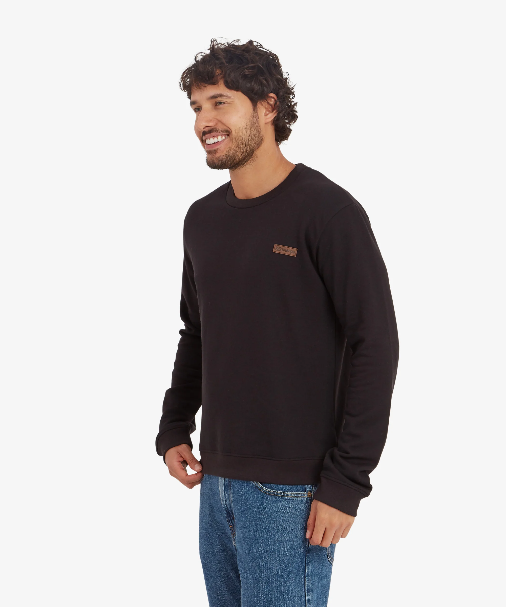 Pokhara Crew Sweatshirt - Black - Image 4