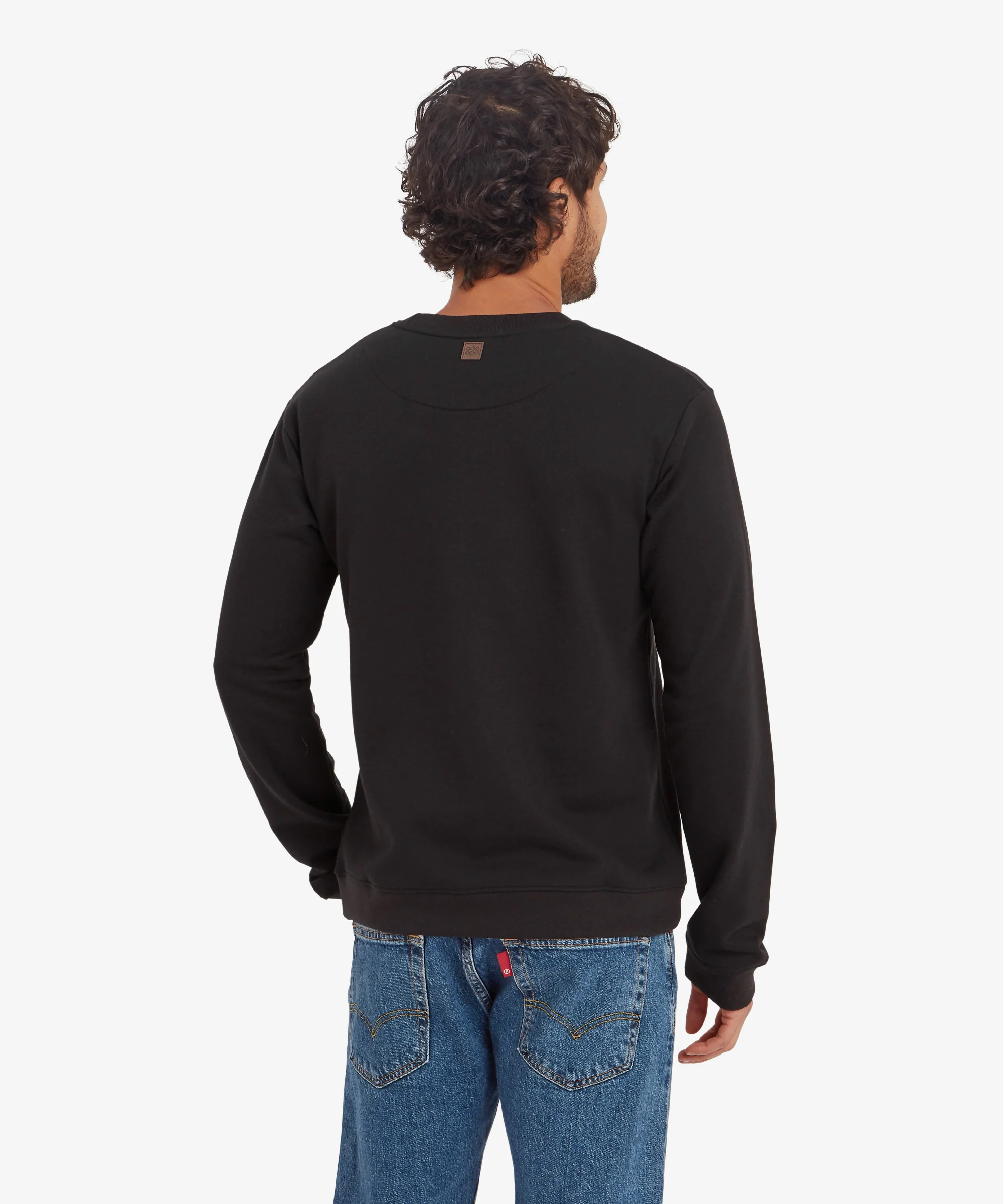 Pokhara Crew Sweatshirt - Black - Image 5