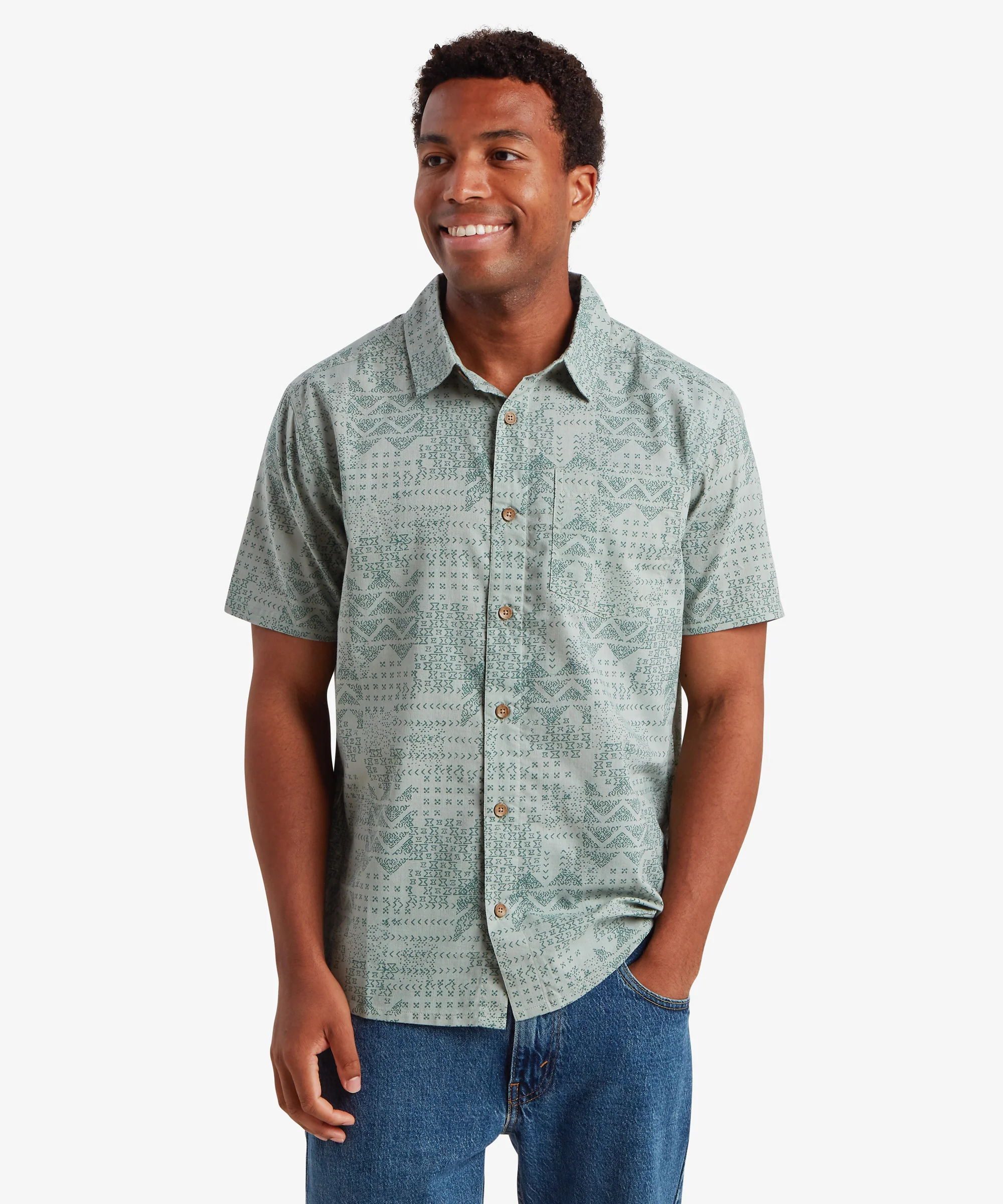 Puja Short Sleeve Shirt - Celery - Image 2