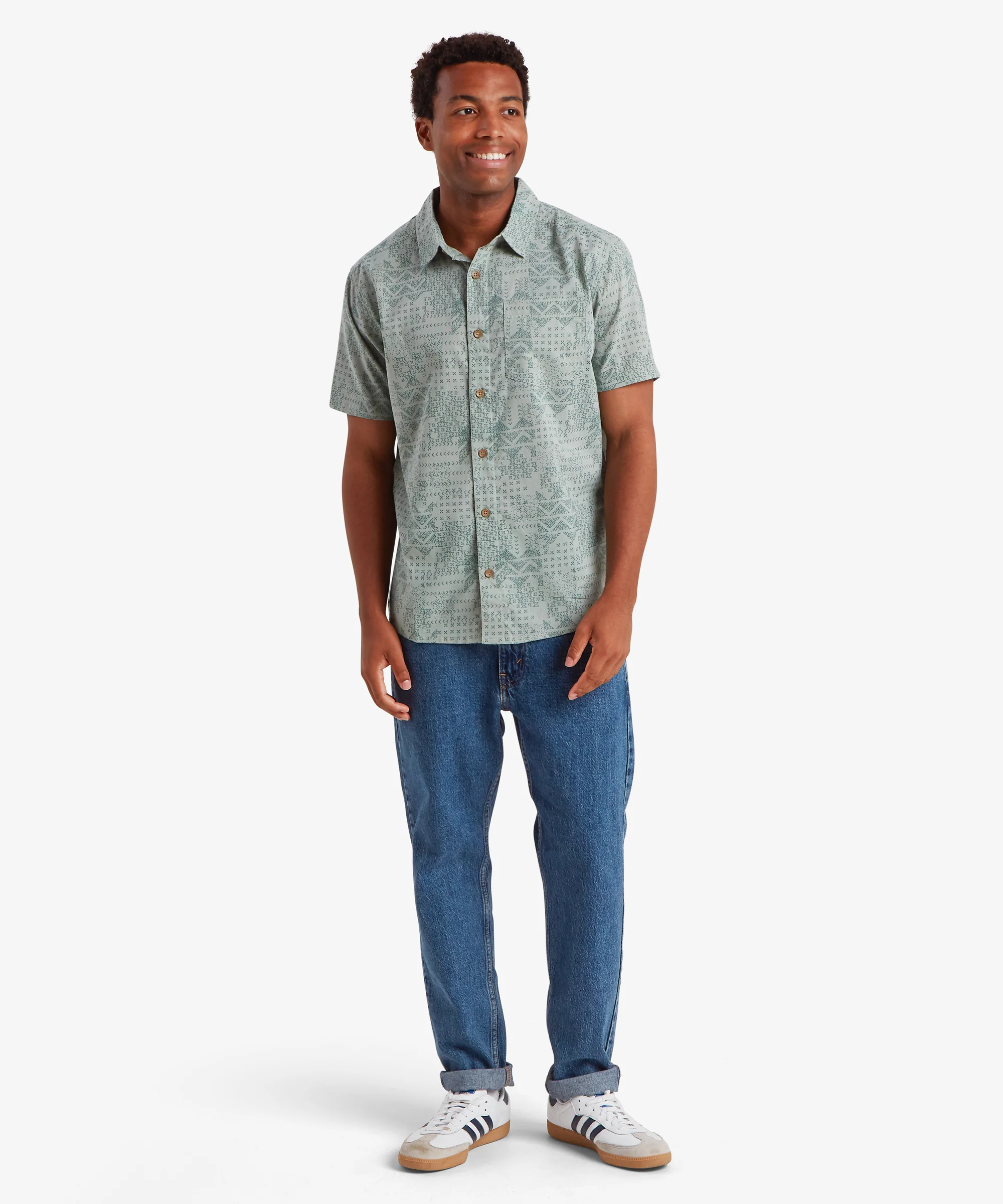 Puja Short Sleeve Shirt - Celery - Image 3
