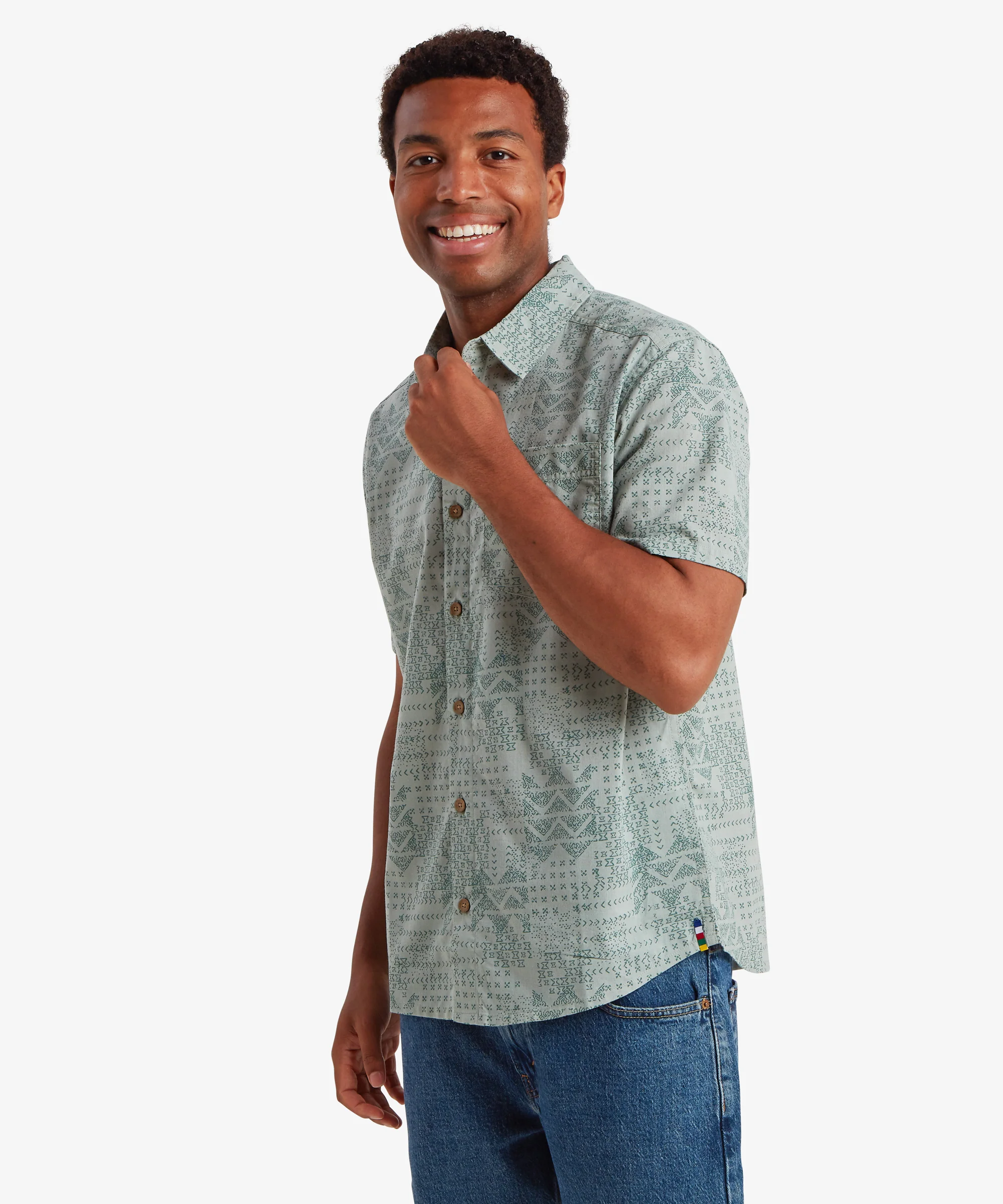 Puja Short Sleeve Shirt - Celery - Image 4
