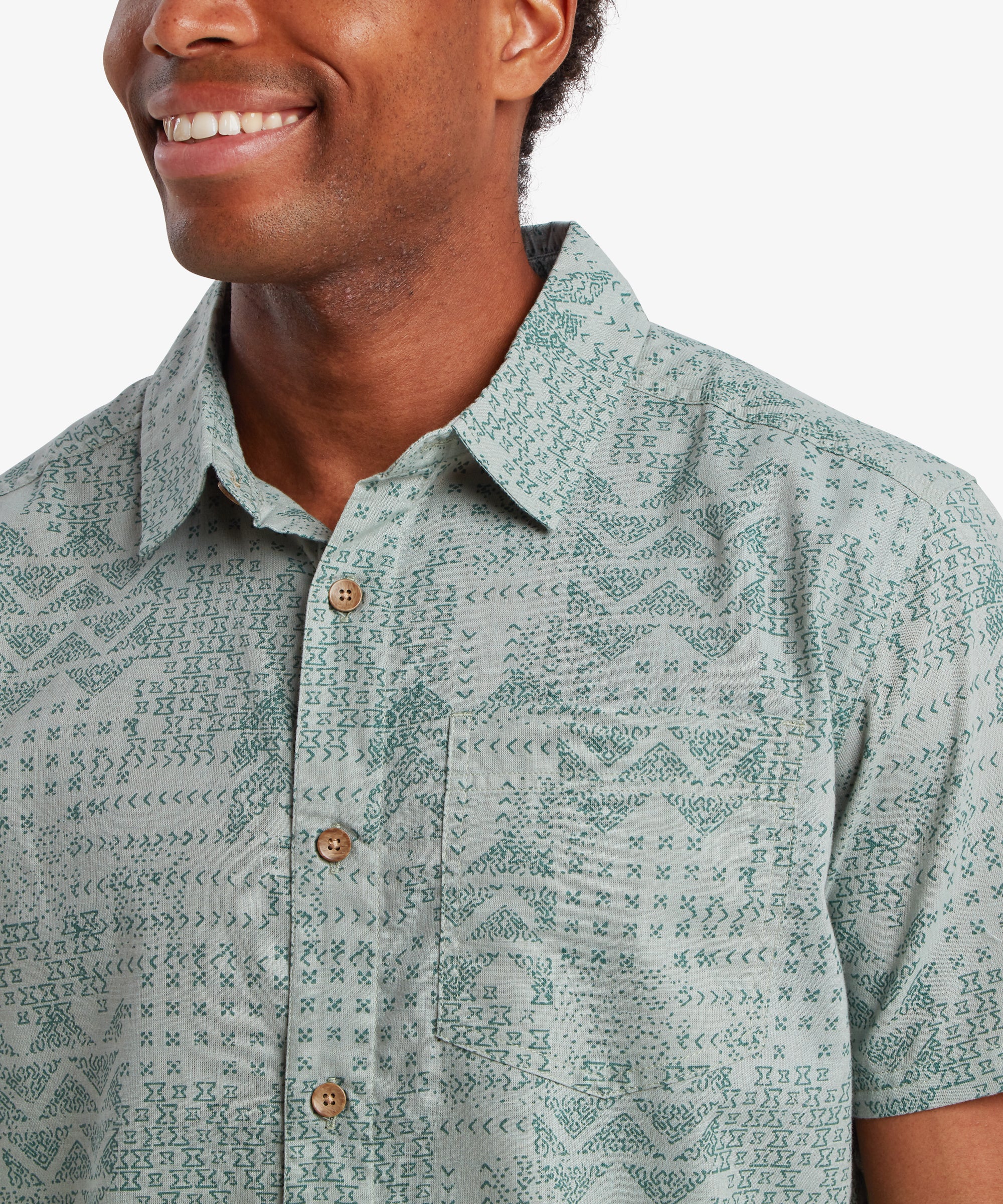 Puja Short Sleeve Shirt - Celery - Image 6