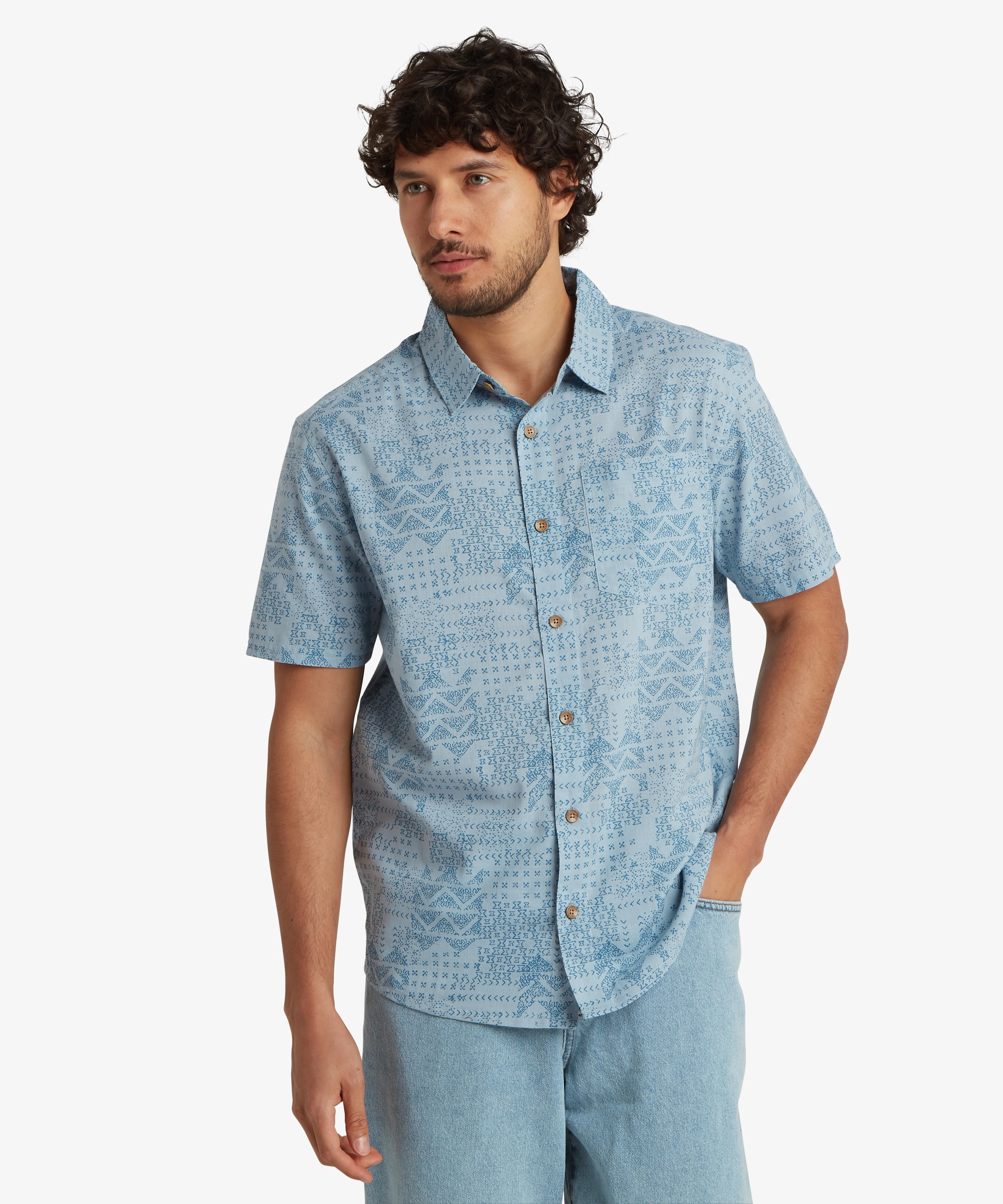 Puja Short Sleeve Shirt - Dark Sky - Image 3