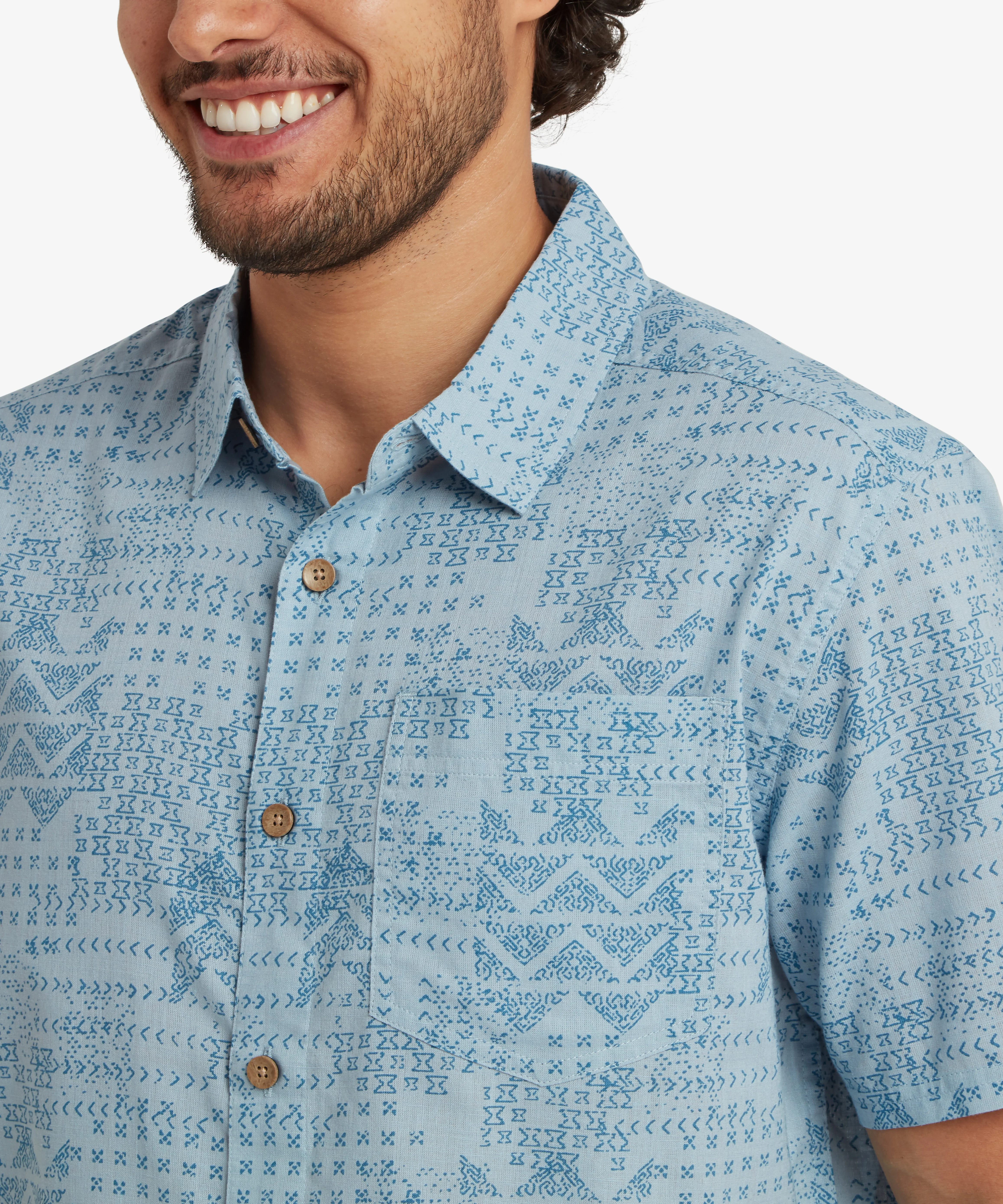 Puja Short Sleeve Shirt - Dark Sky - Image 6