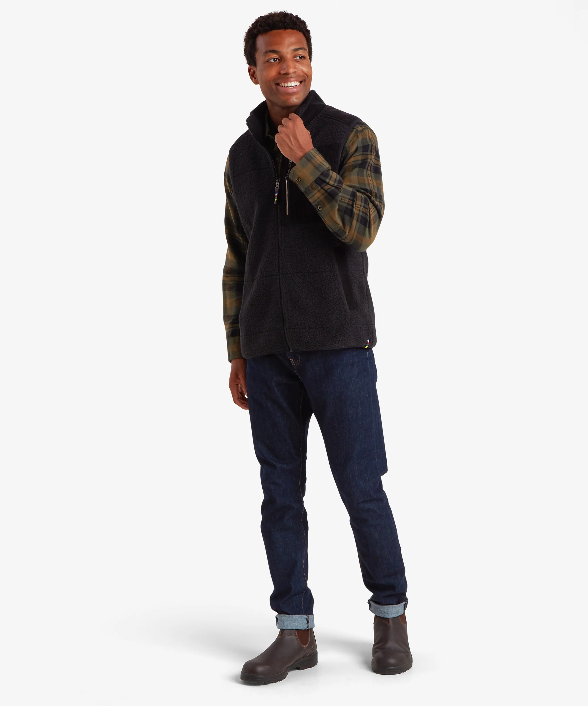Rangeli Fleece Vest - Black - Image 3