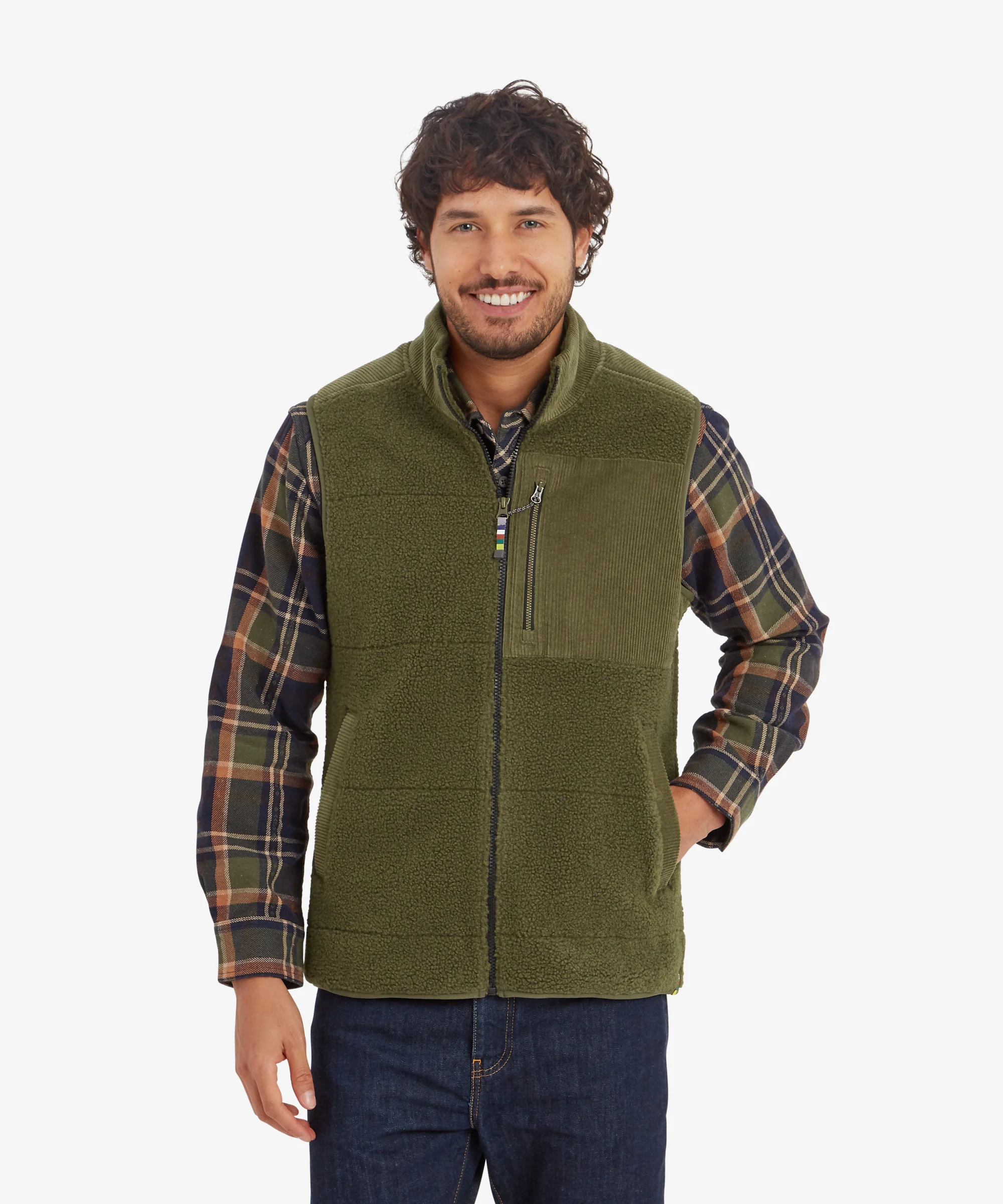 Rangeli Fleece Vest - Evergreen - Image 2