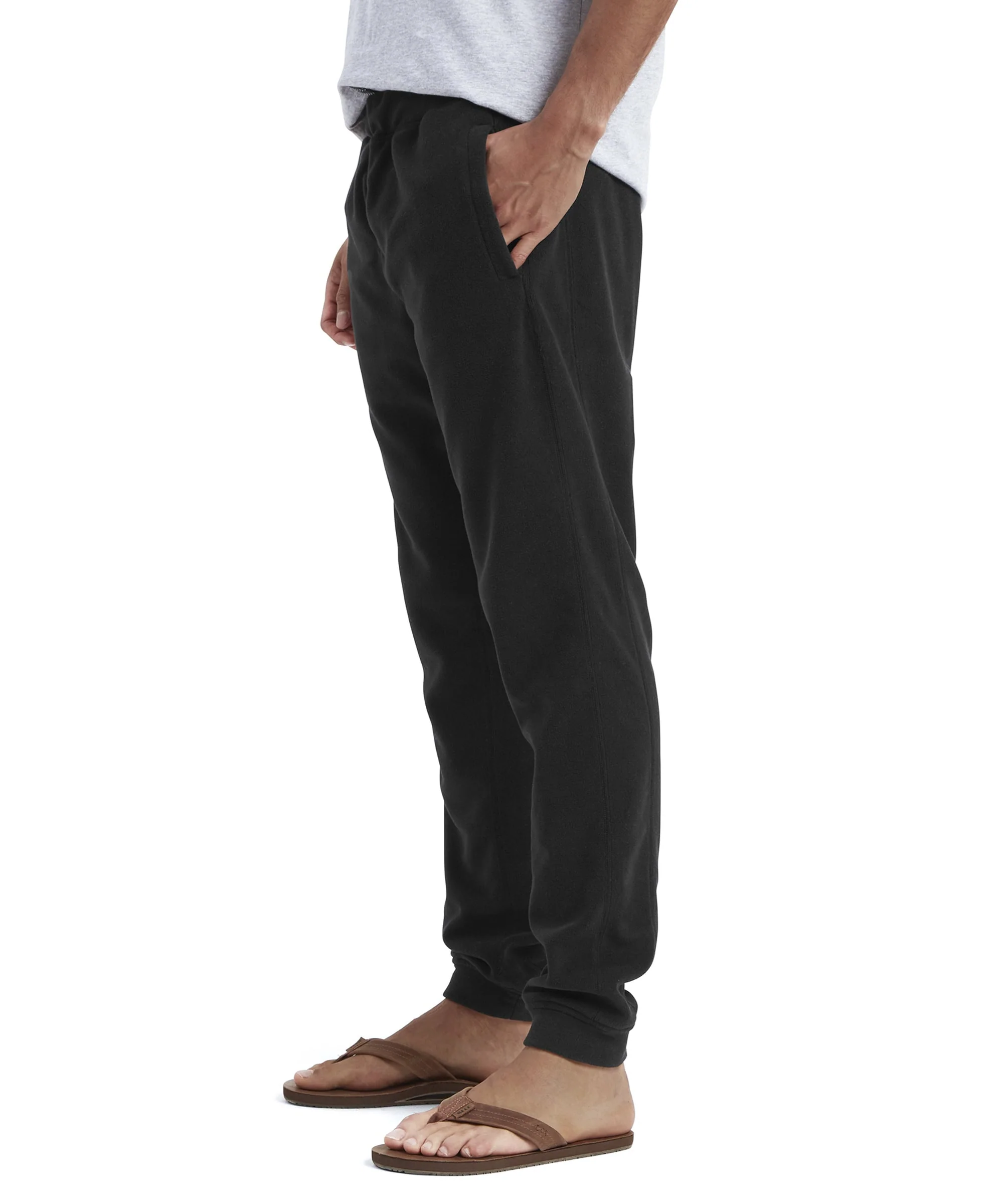 Rolpa Eco Fleece Jogger - Black - Image 4