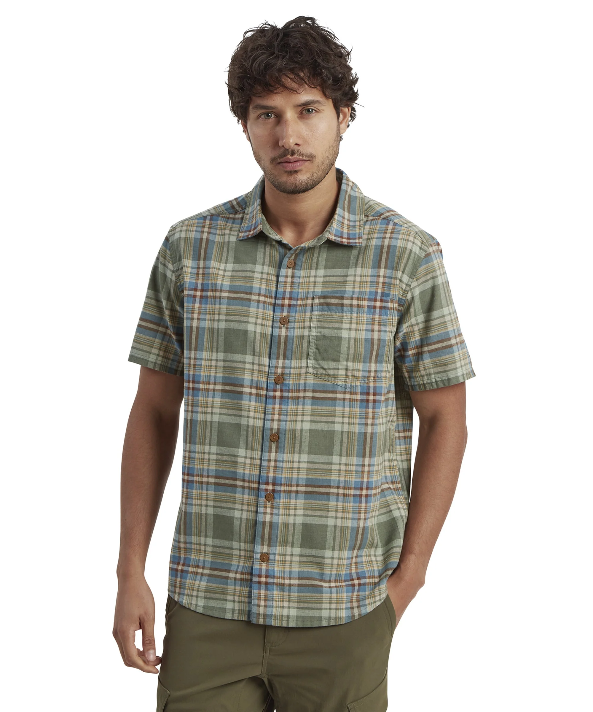 Rudra Short Sleeve Shirt - Dark Thyme - Image 2