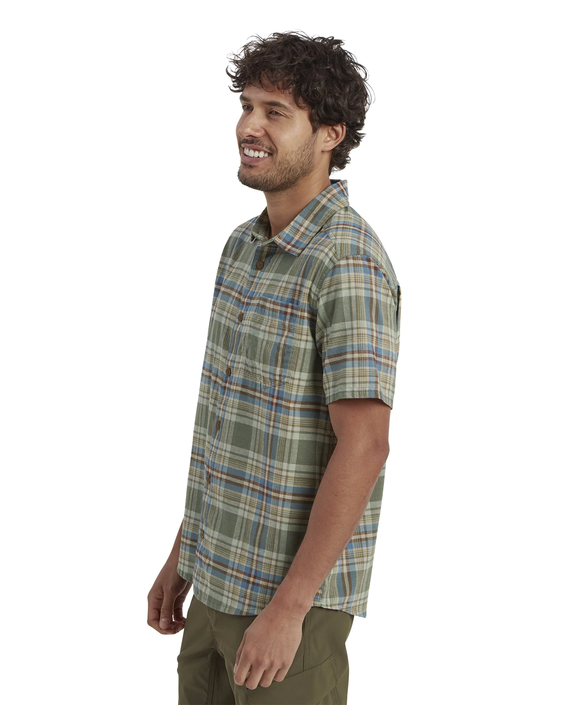 Rudra Short Sleeve Shirt - Dark Thyme - Image 4