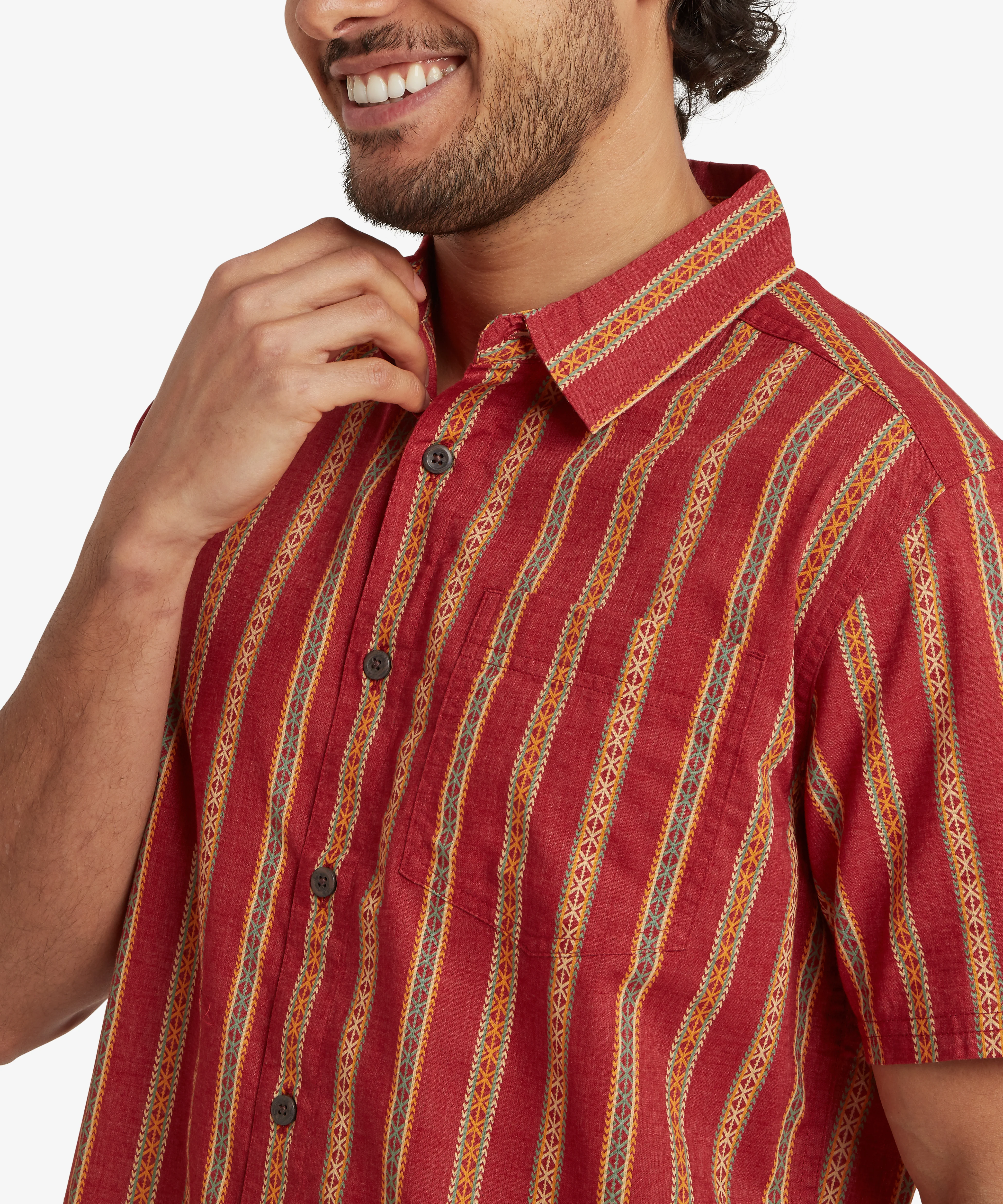 Rupa Short Sleeve Shirt - Rust - Image 10