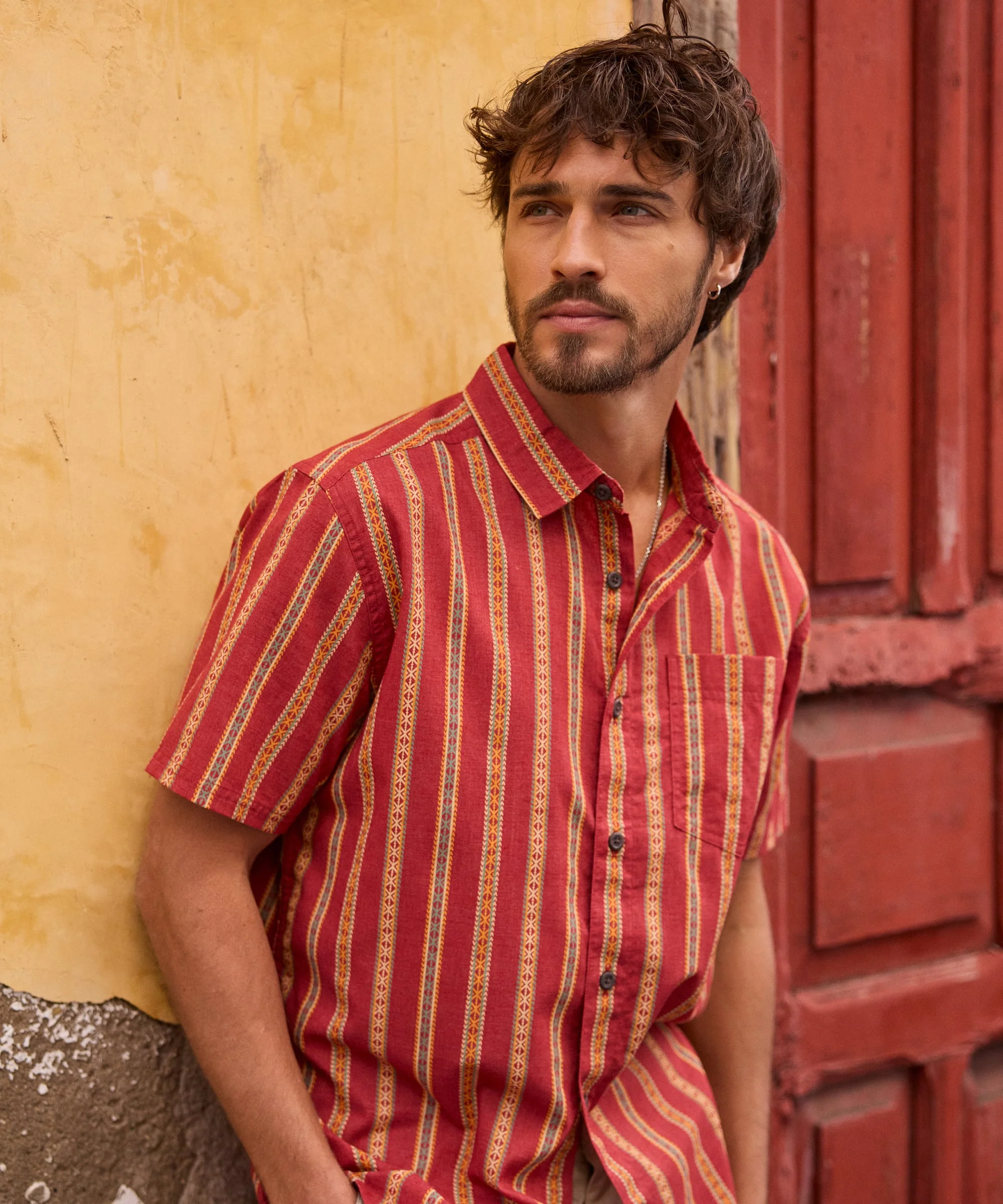 Rupa Short Sleeve Shirt - Rust - Image 2