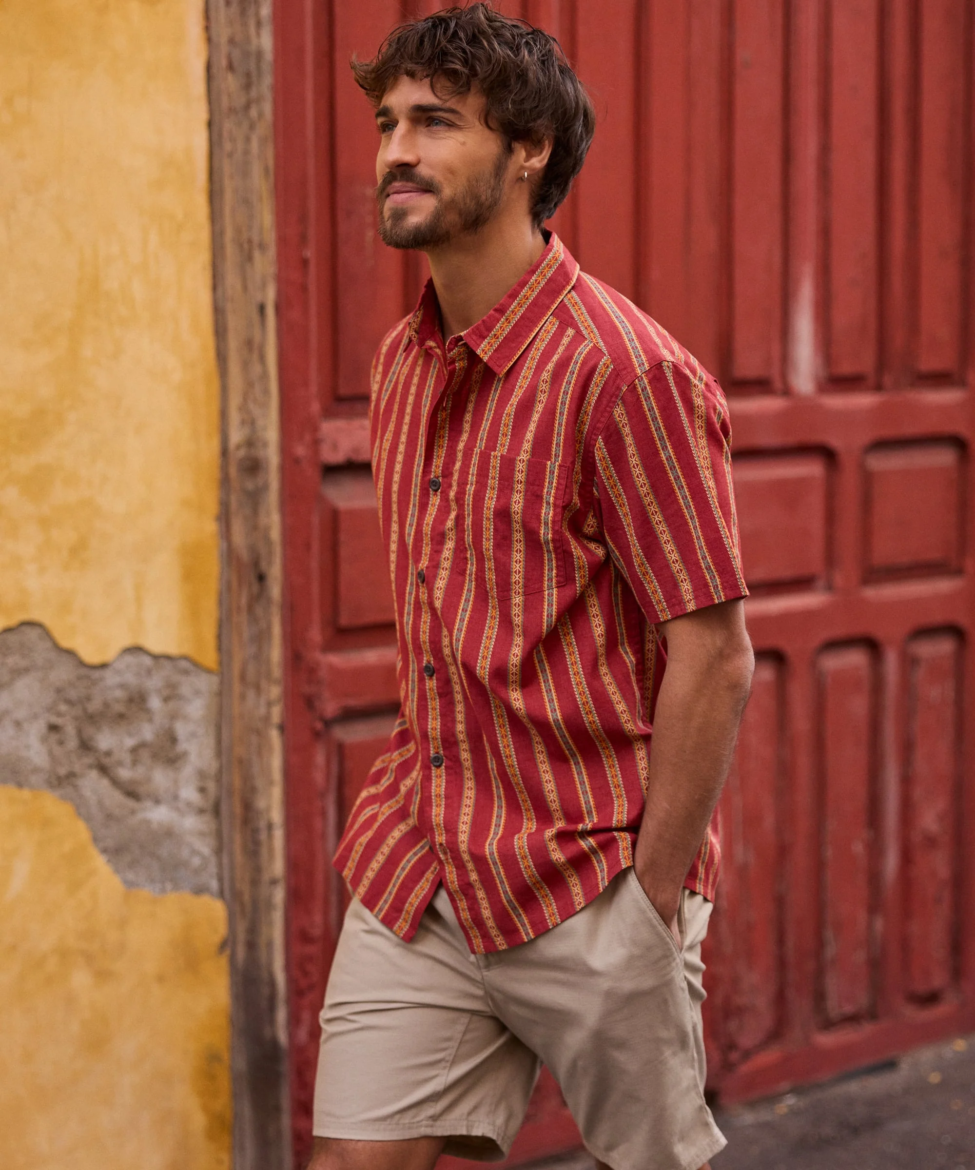 Rupa Short Sleeve Shirt - Rust - Image 3