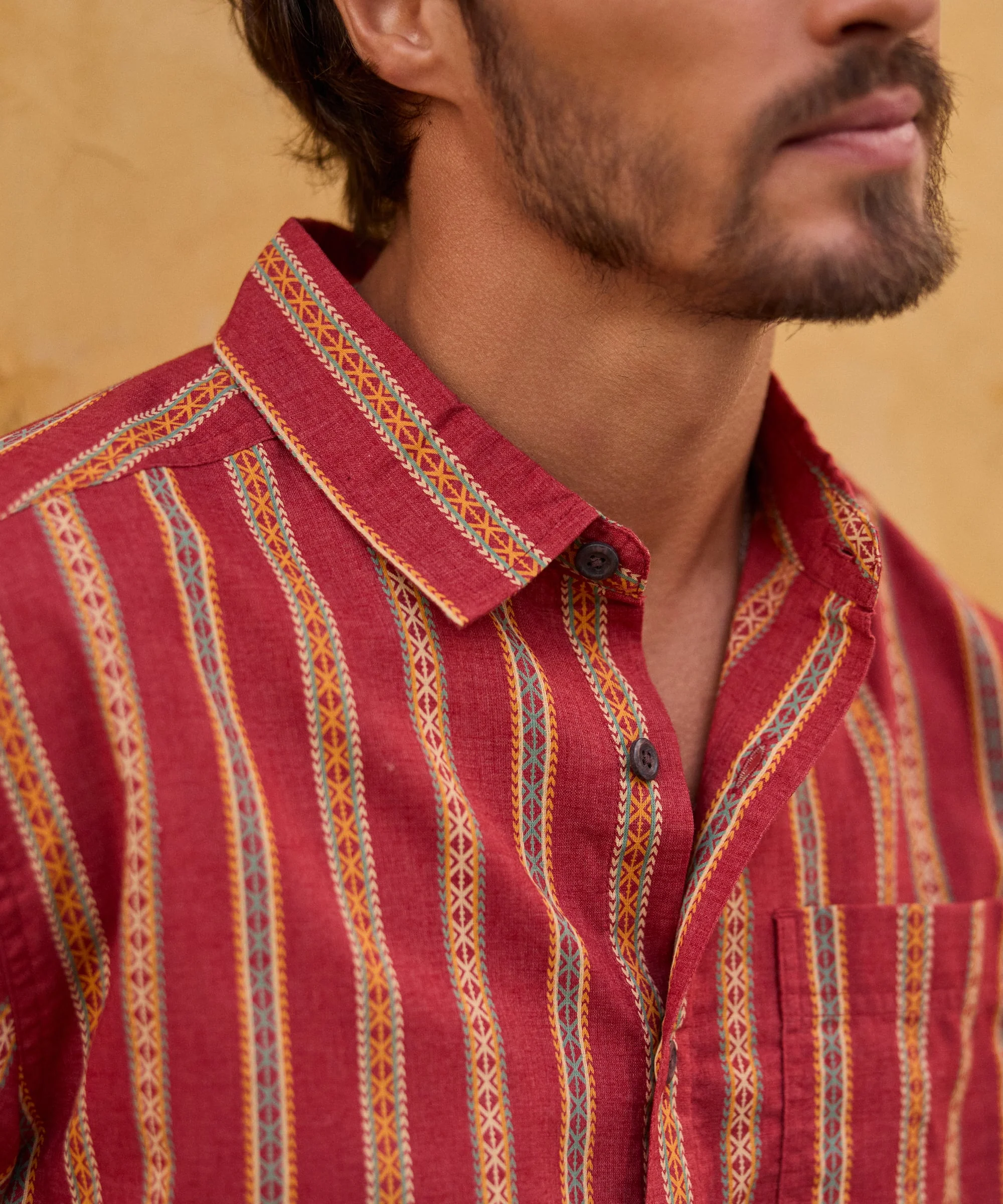 Rupa Short Sleeve Shirt - Rust - Image 4