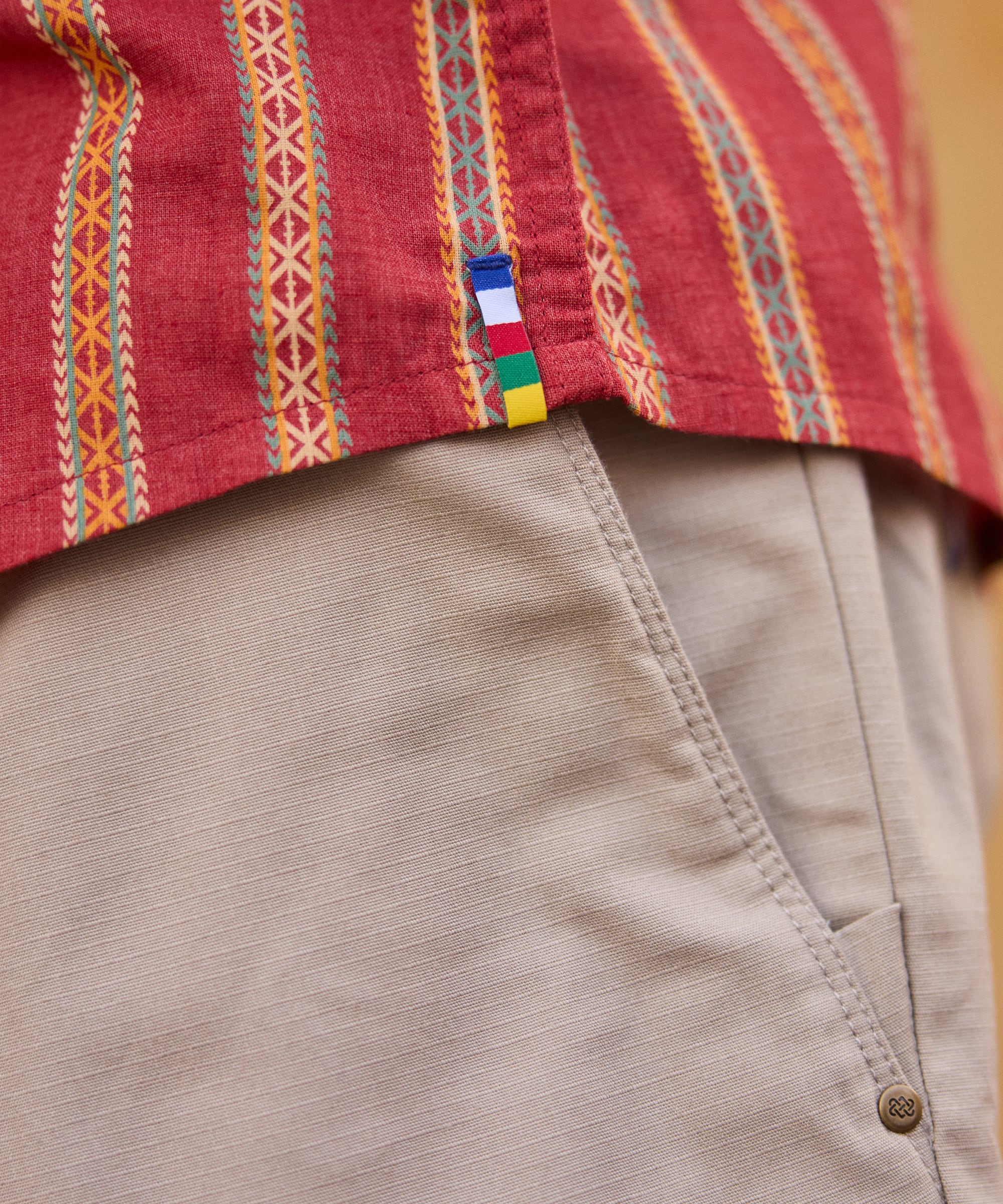 Rupa Short Sleeve Shirt - Rust - Image 5