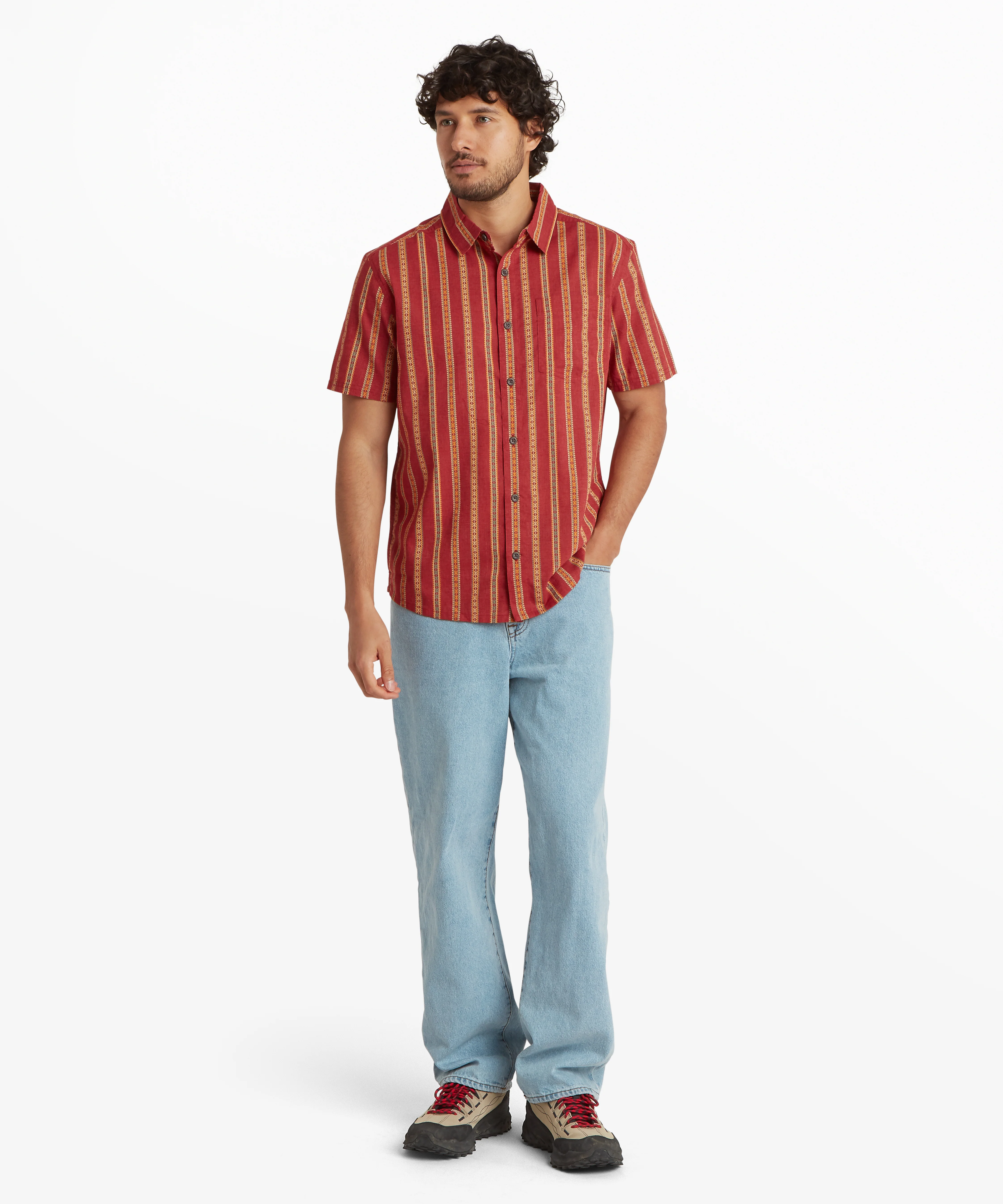 Rupa Short Sleeve Shirt - Rust - Image 9