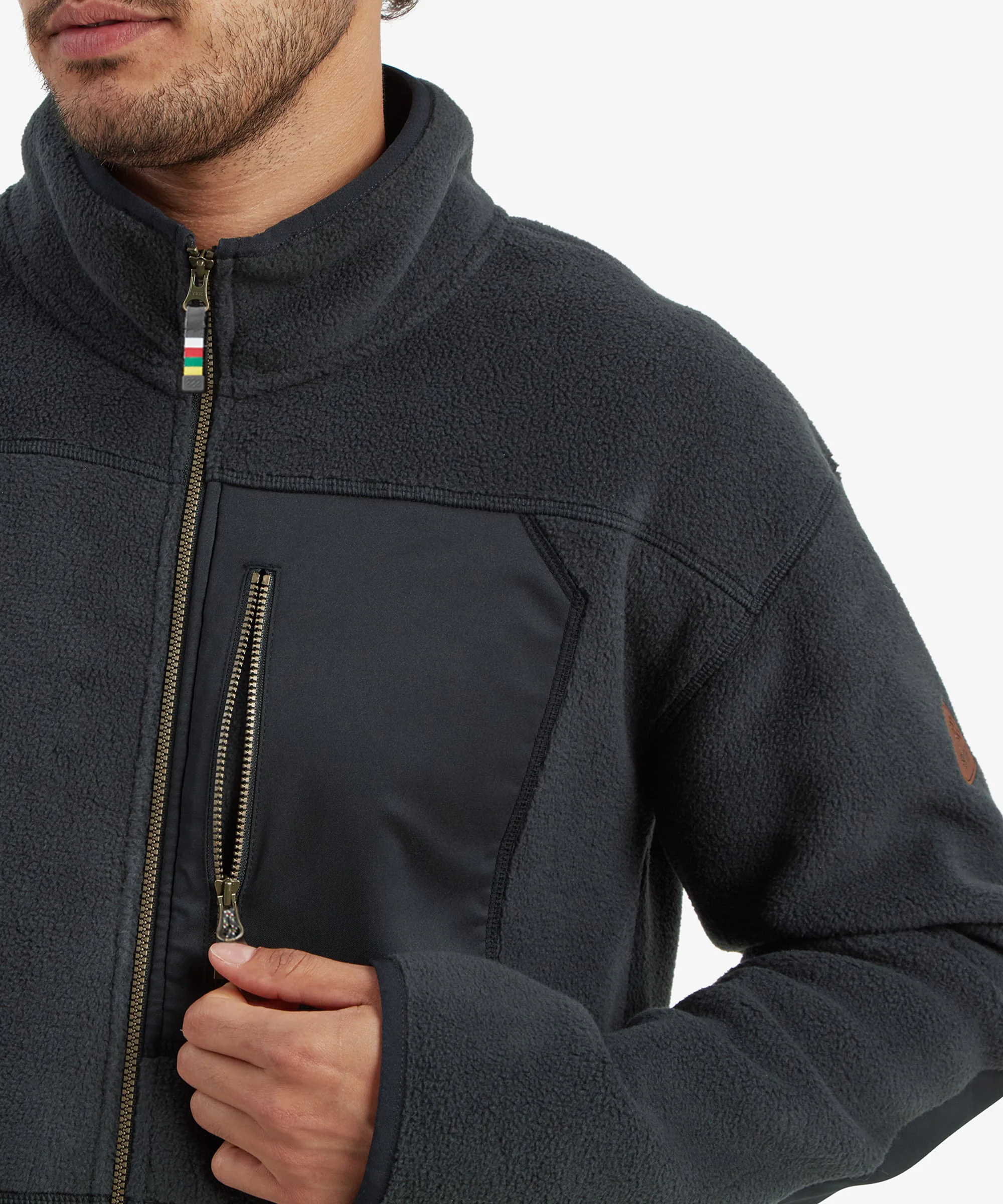Sanani Eco Fleece Jacket - Black - Image 6