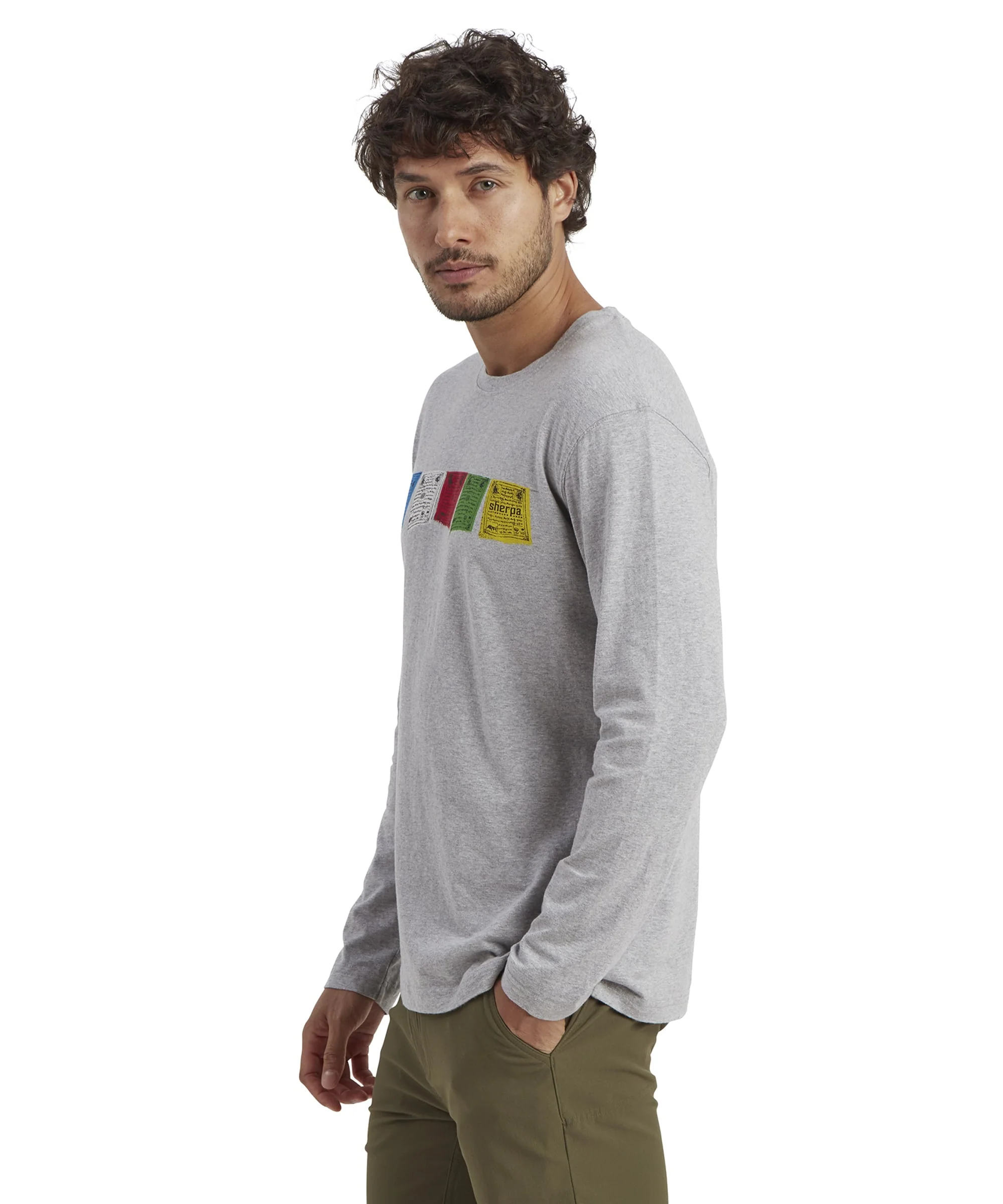 Tarcho Long Sleeve T-Shirt - Heather Grey - Image 4