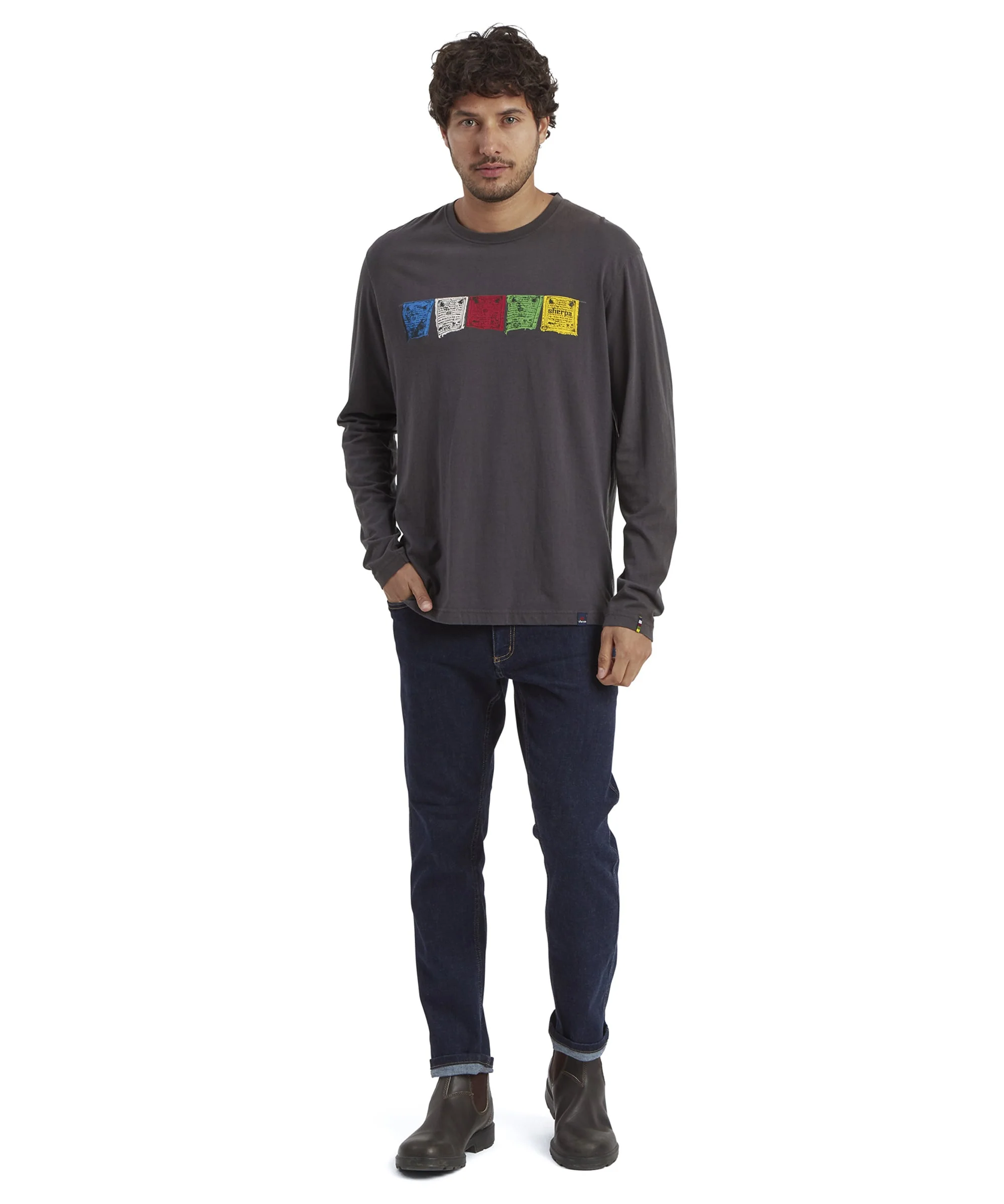 Tarcho Long Sleeve T-Shirt - Kharani Grey - Image 3