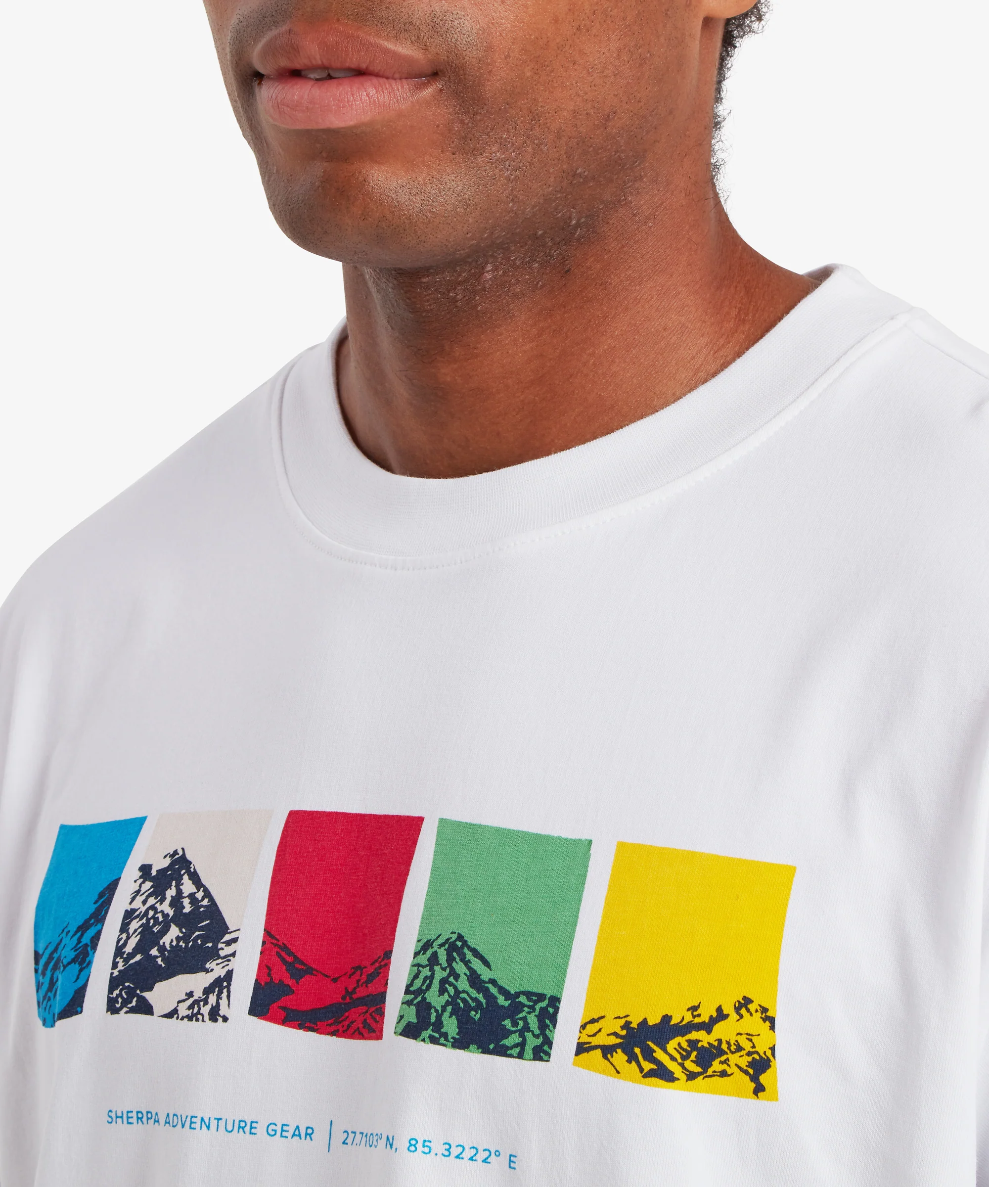 Tarcho Mountain T-Shirt - Katha White - Image 5