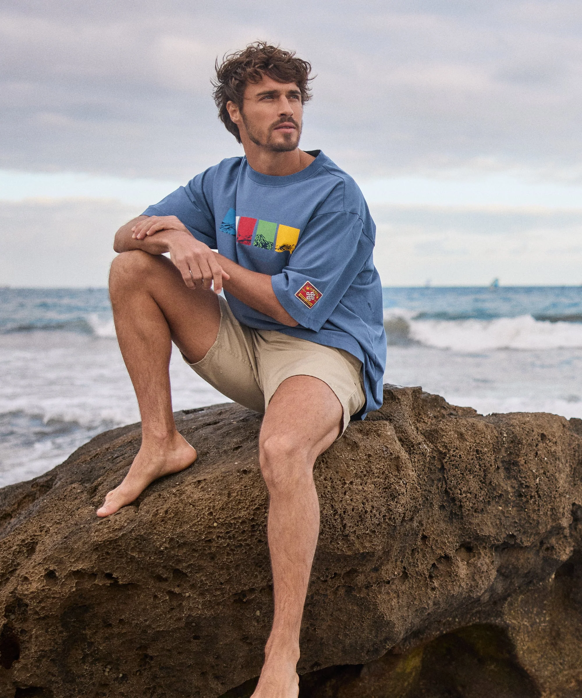 Tarcho Mountain T-Shirt - Vintage Blue - Image 4