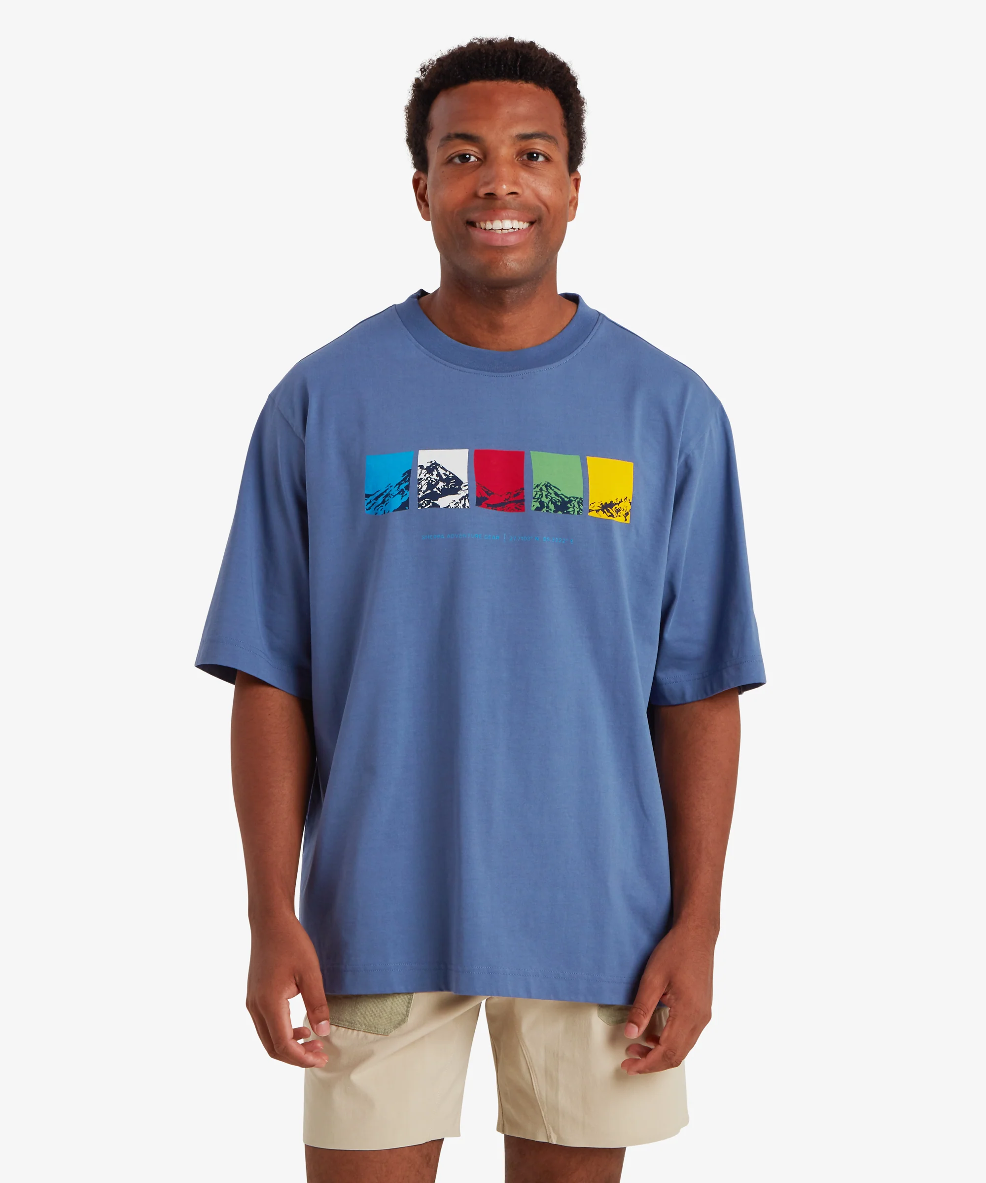 Tarcho Mountain T-Shirt - Vintage Blue - Image 5