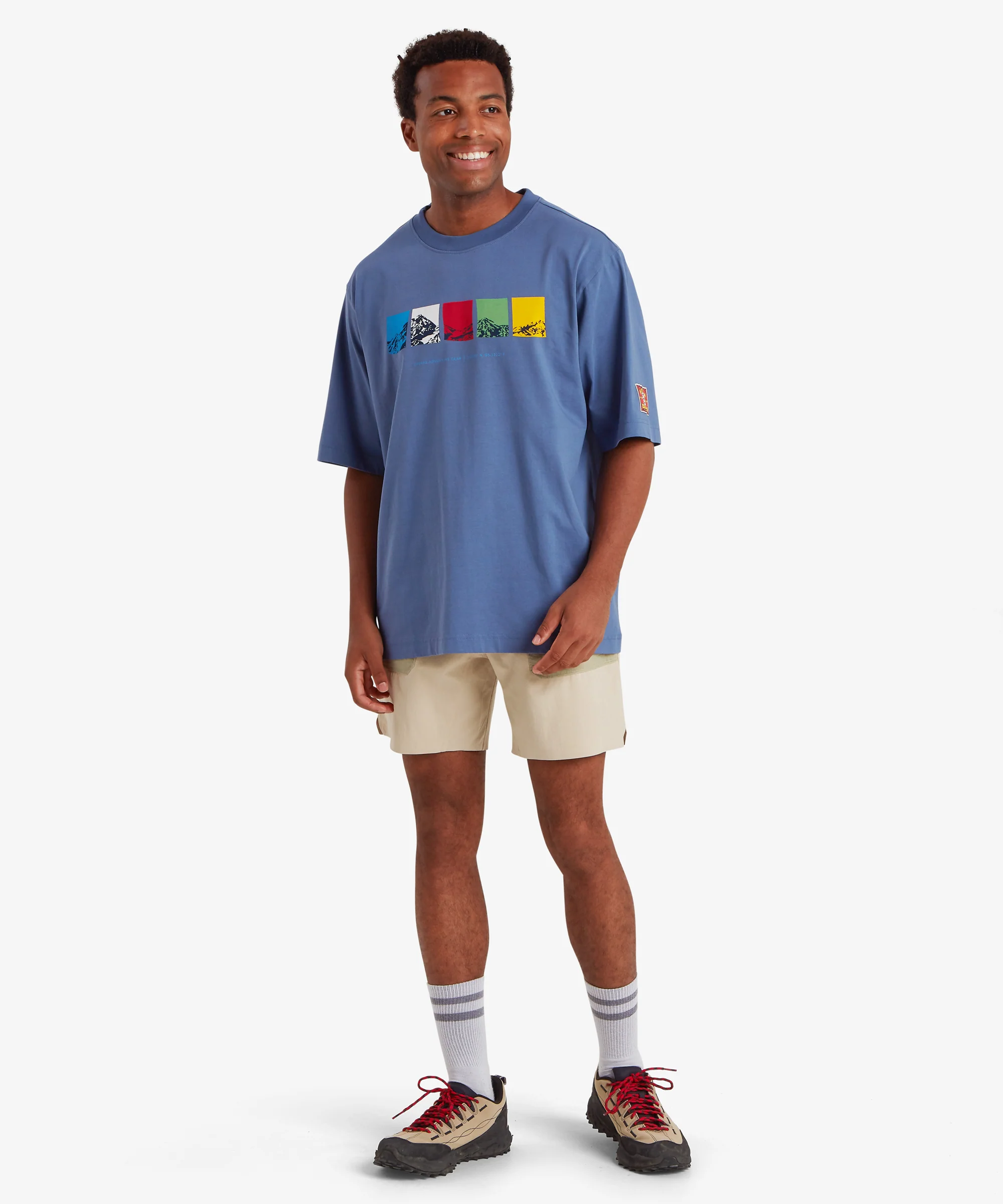 Tarcho Mountain T-Shirt - Vintage Blue - Image 6