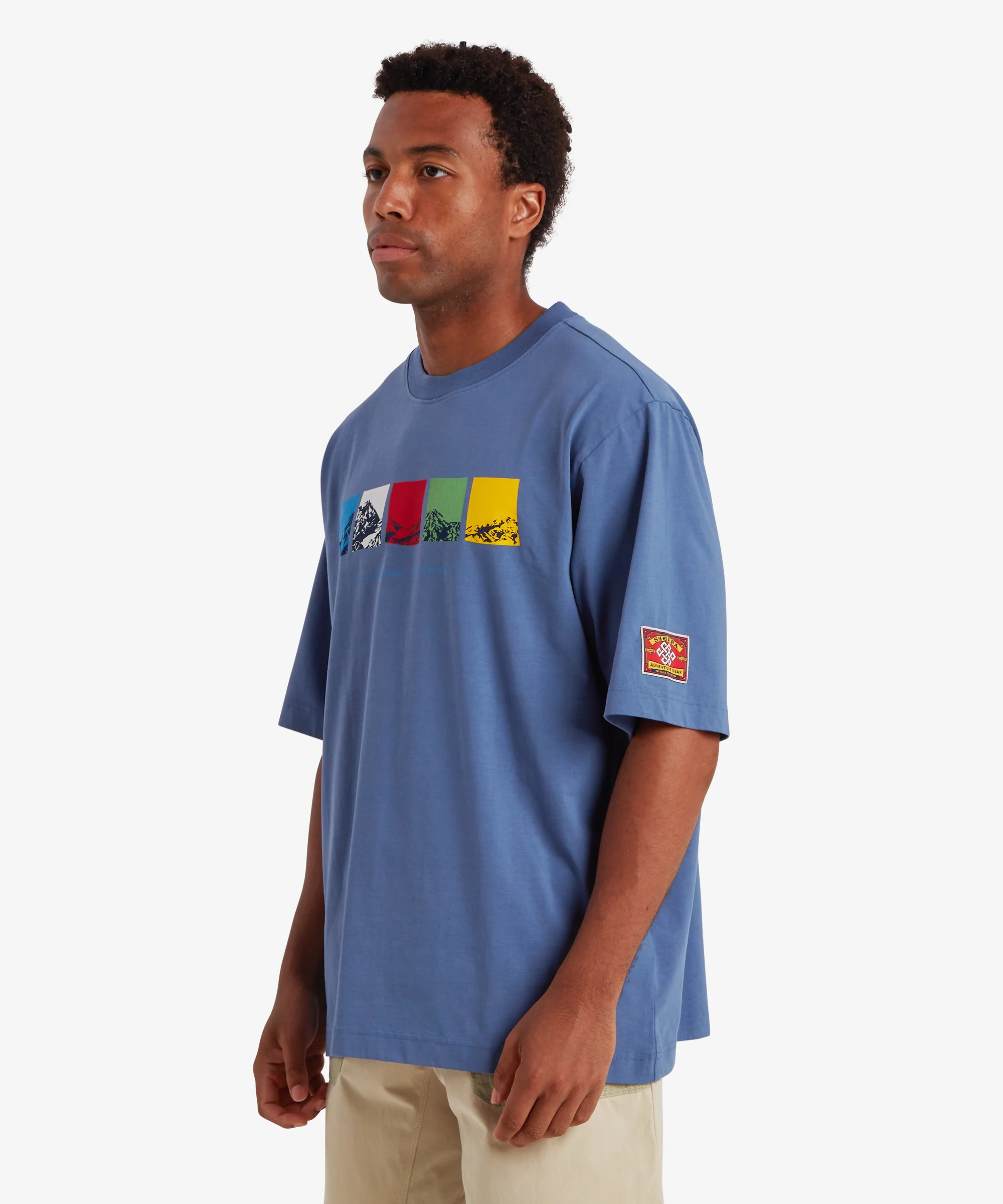 Tarcho Mountain T-Shirt - Vintage Blue - Image 7