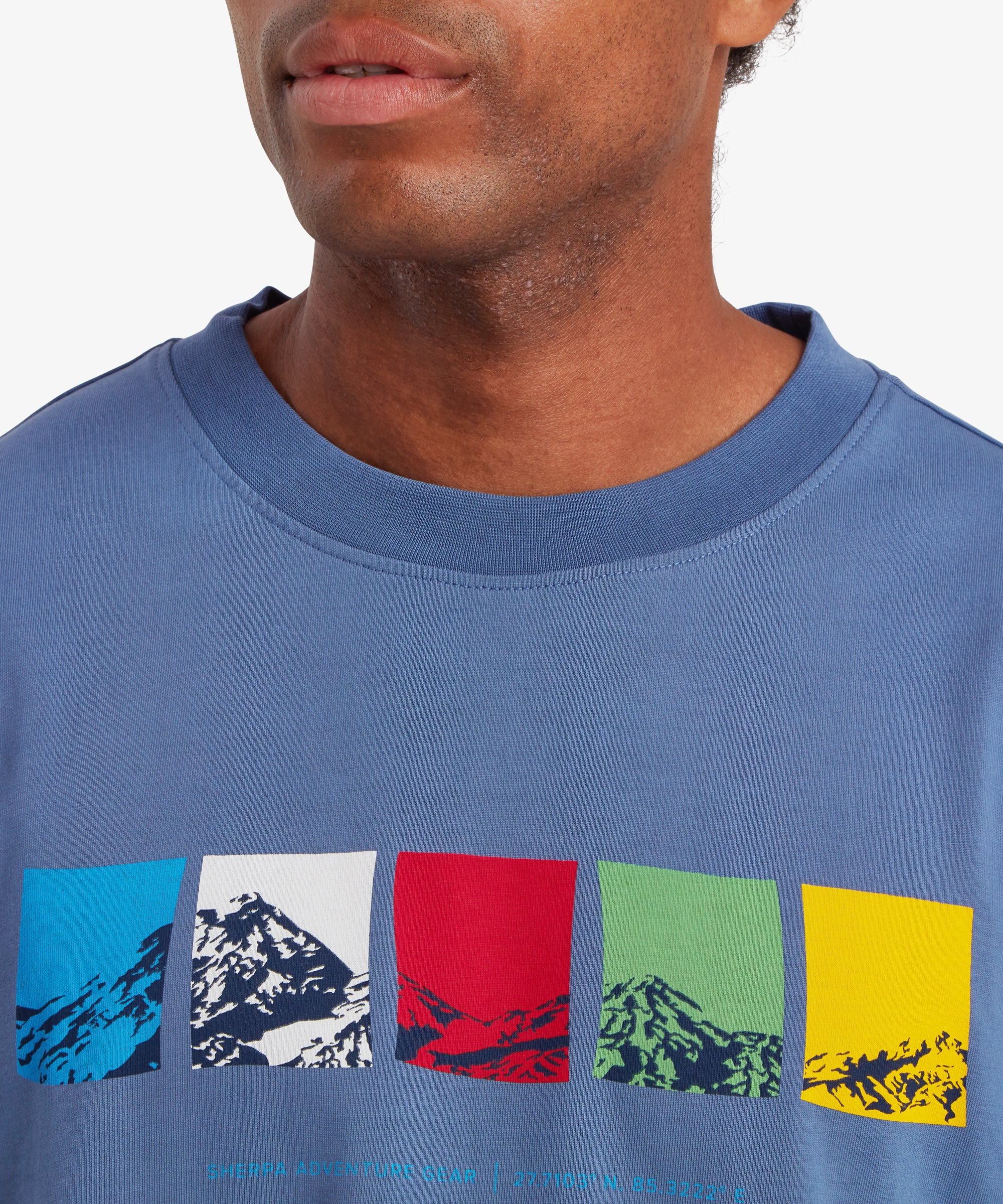 Tarcho Mountain T-Shirt - Vintage Blue - Image 9