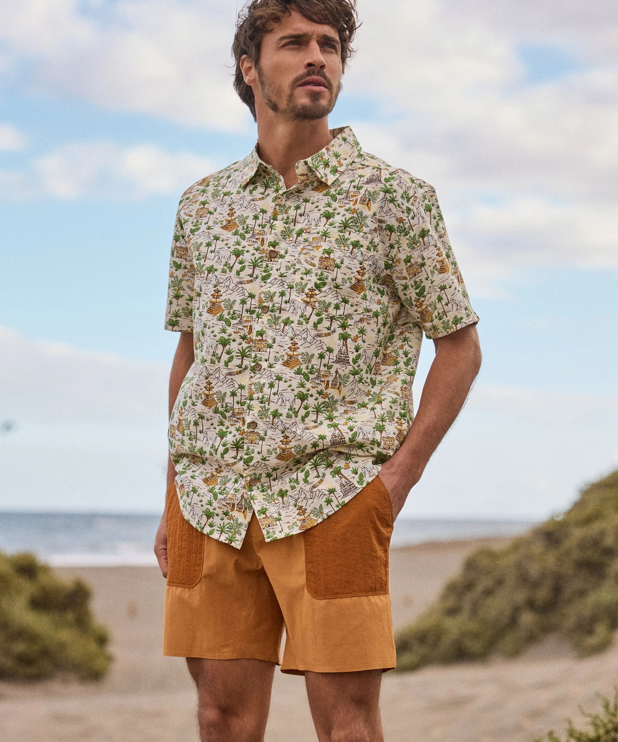 Tarcho Retro Shorts 7in - Argan Oil - Image 3