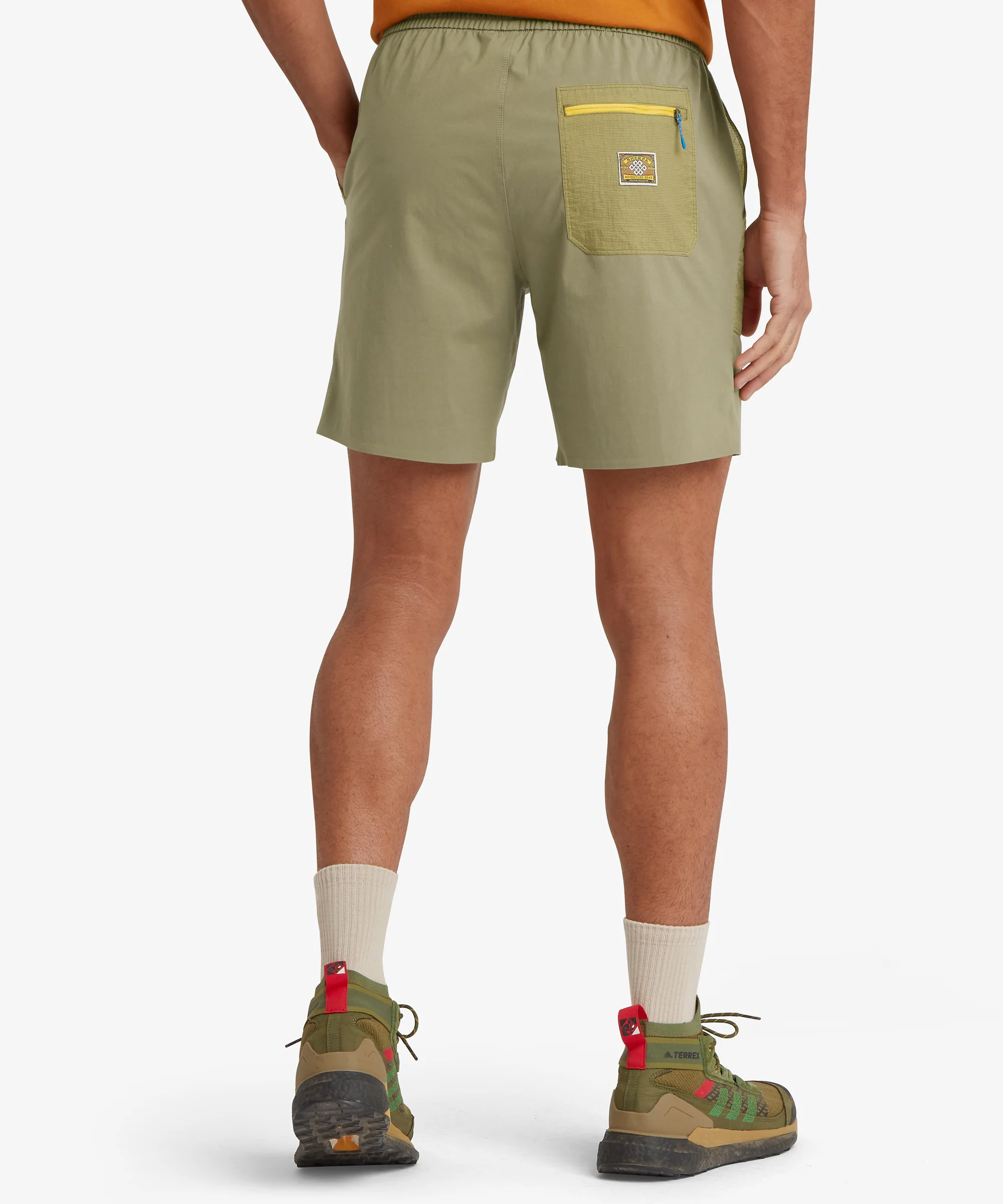 Tarcho Retro Shorts 7in - Olive - Image 5