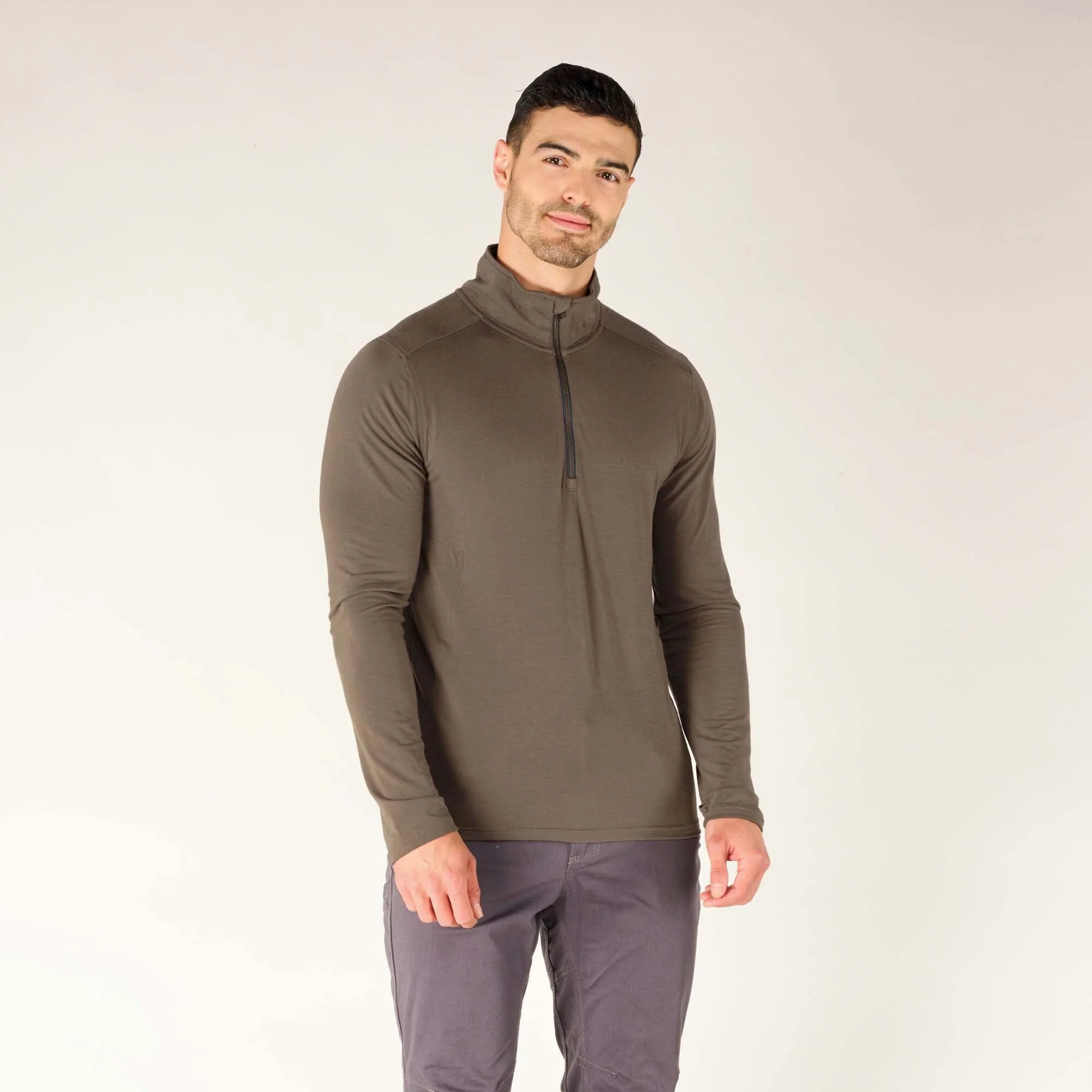 Tendu Active Half Zip - Maato Grey - Image 3