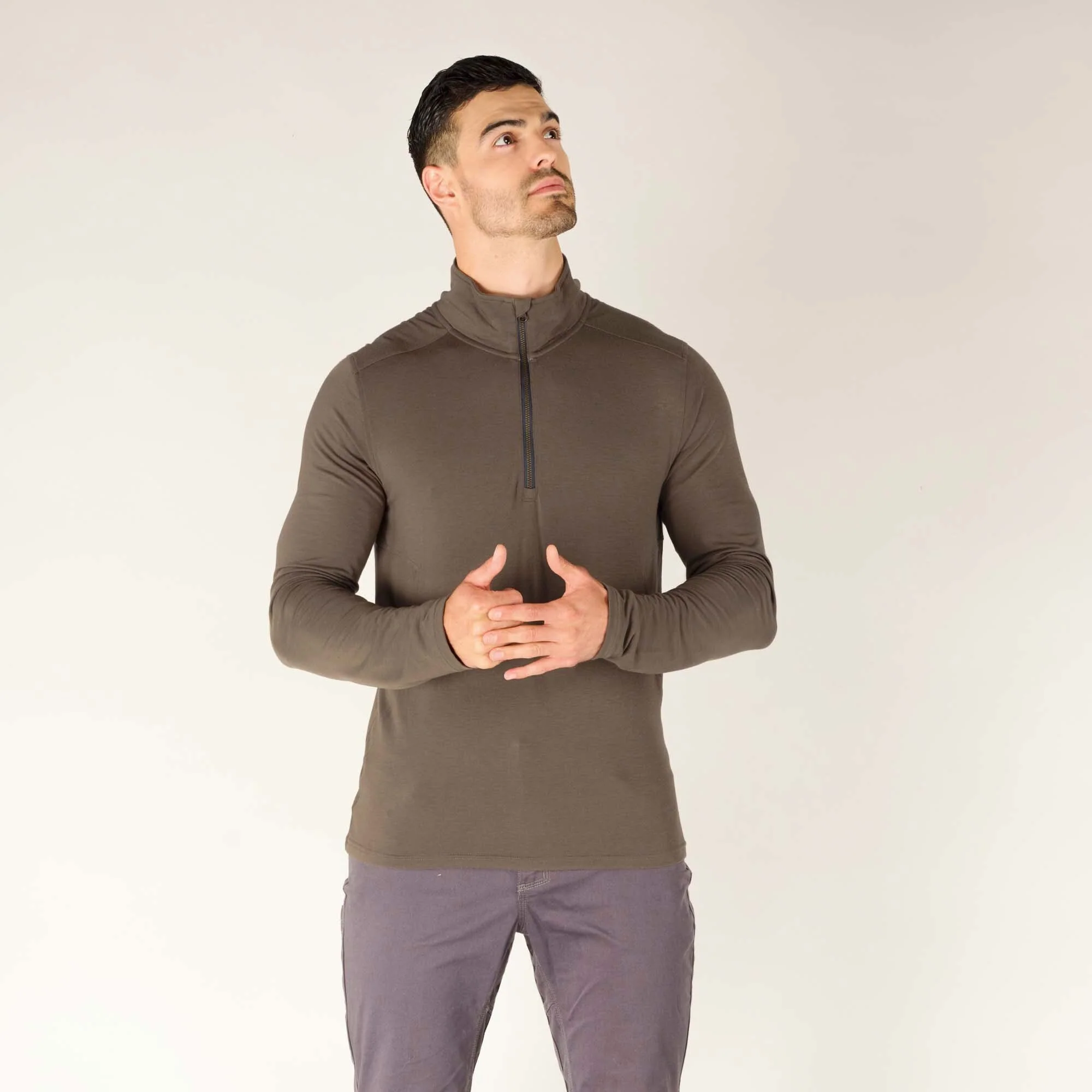 Tendu Active Half Zip - Maato Grey - Image 6