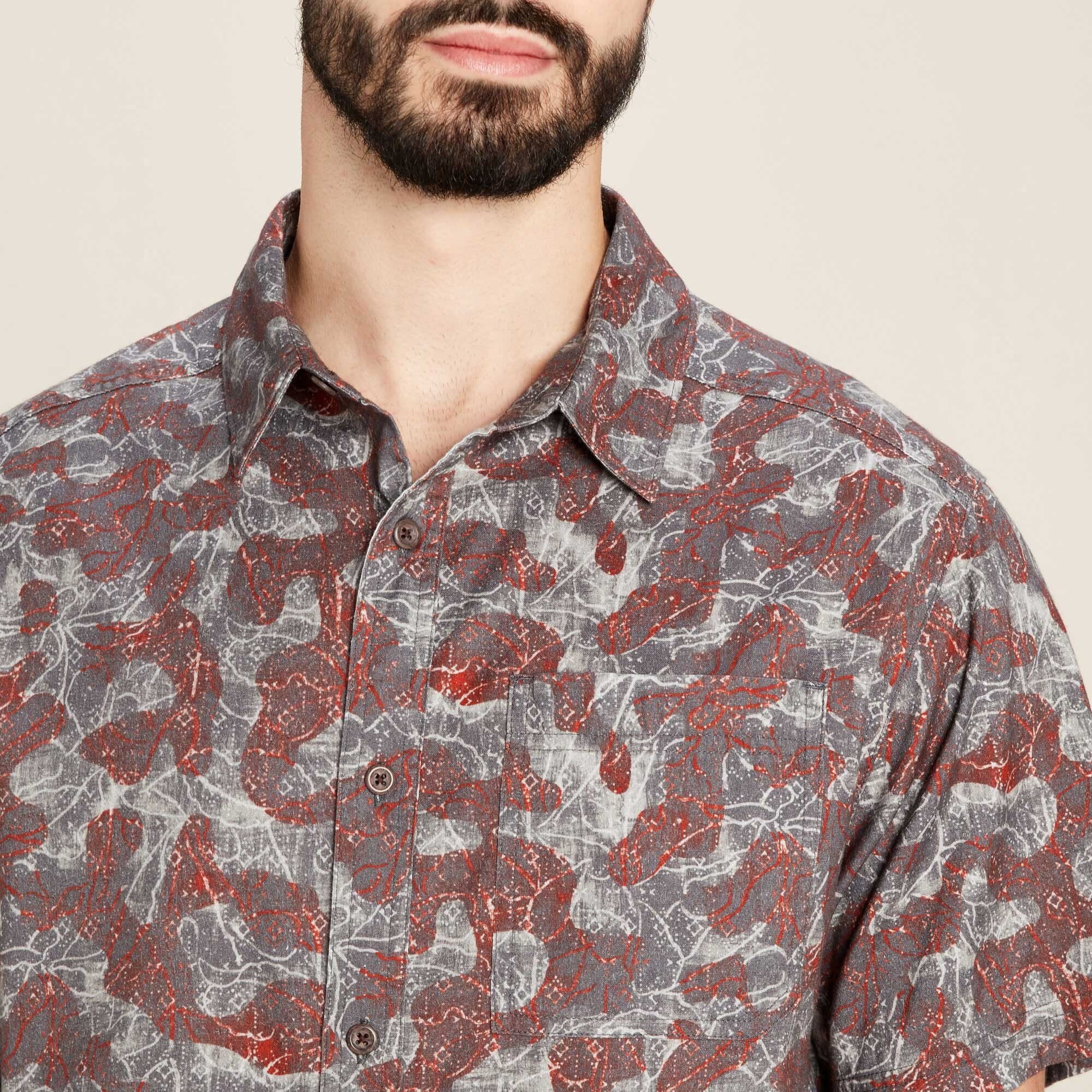 Tharu Voyage Short Sleeve Shirt - Kharani Botanical - Image 4