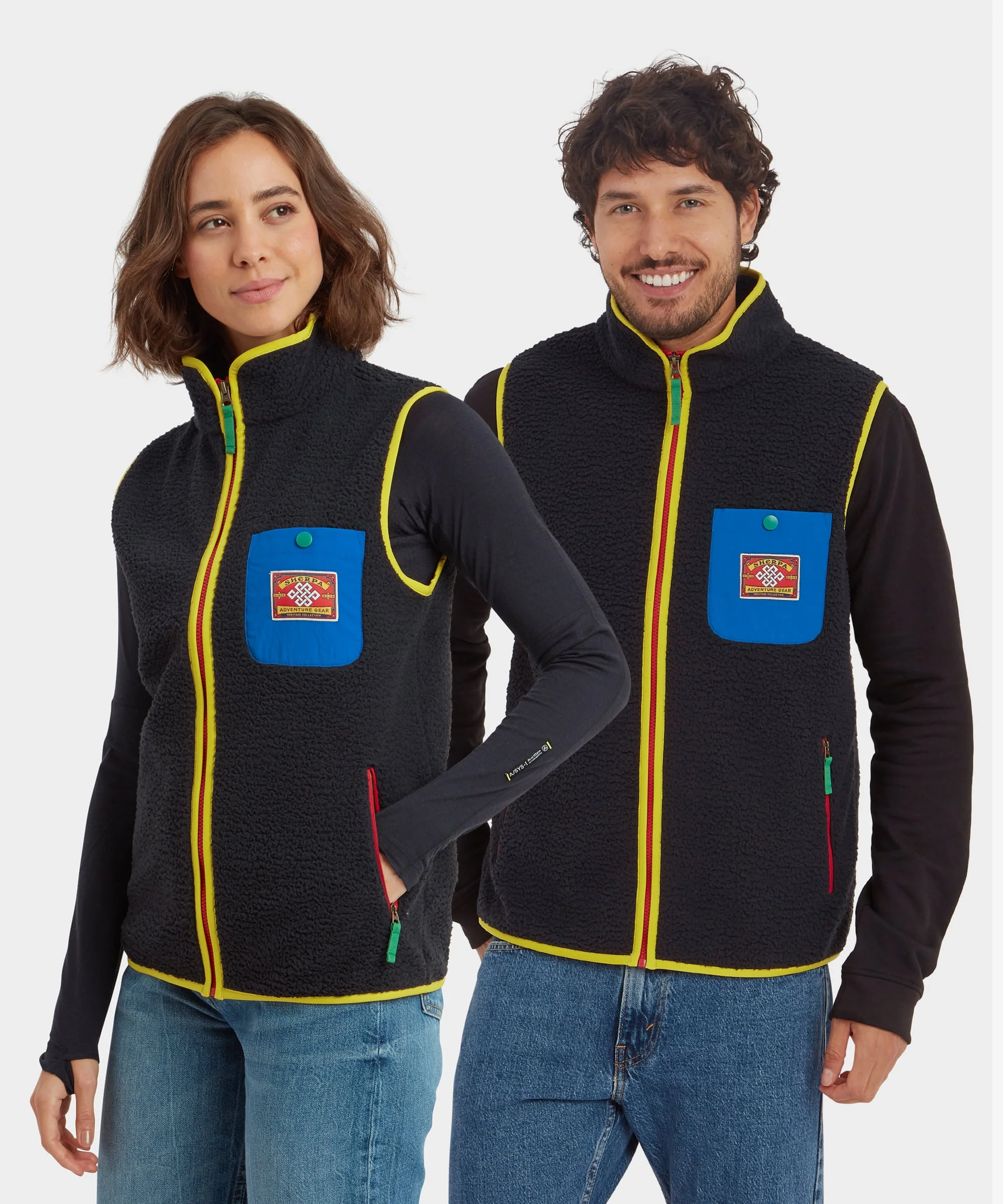 Tarcho Fleece Vest - Black - Image 2