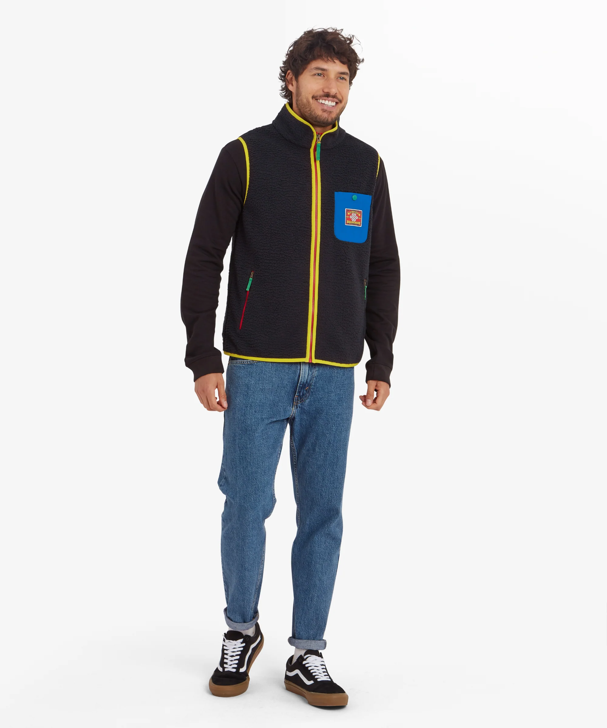 Tarcho Fleece Vest - Black - Image 3