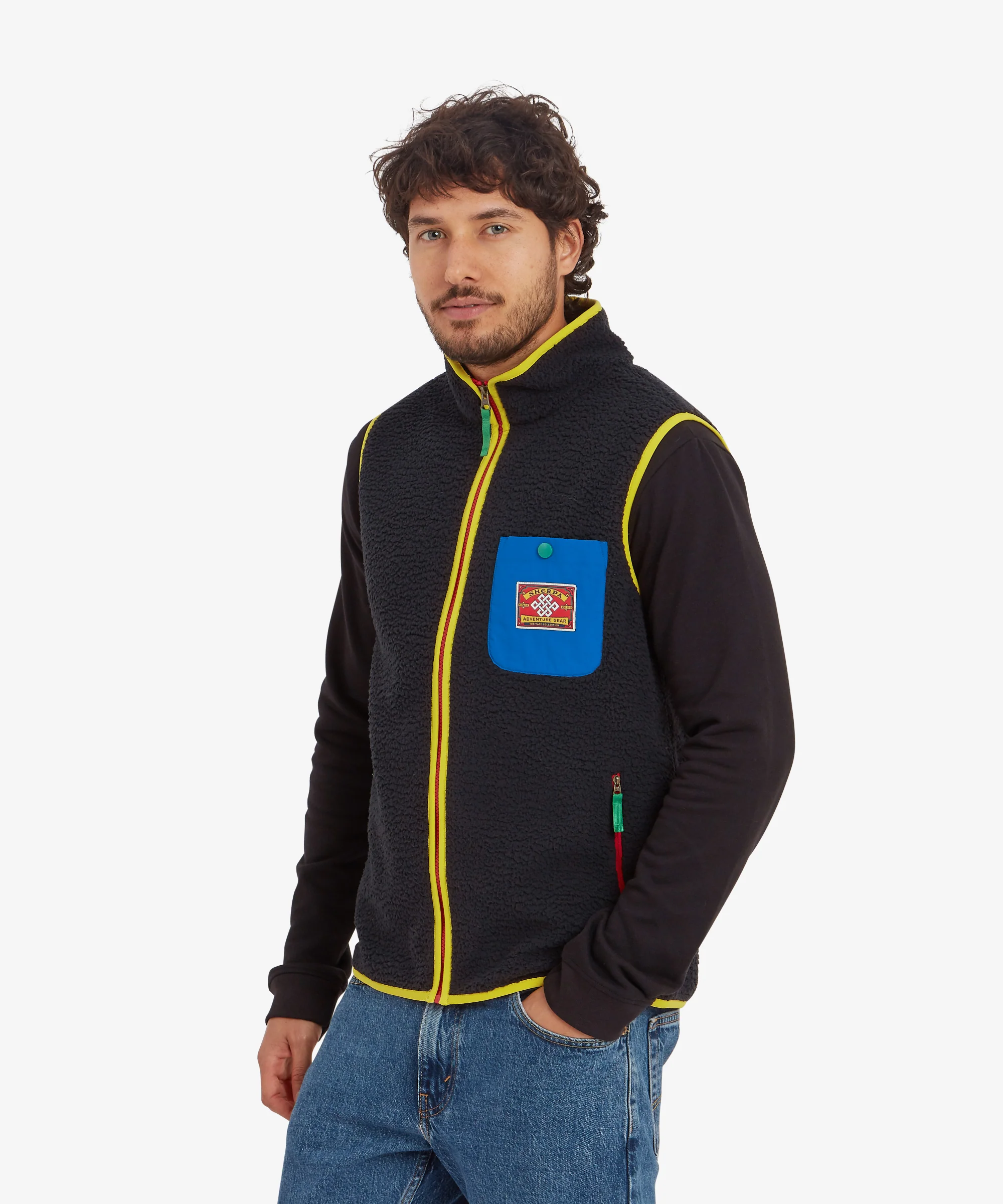 Tarcho Fleece Vest - Black - Image 5