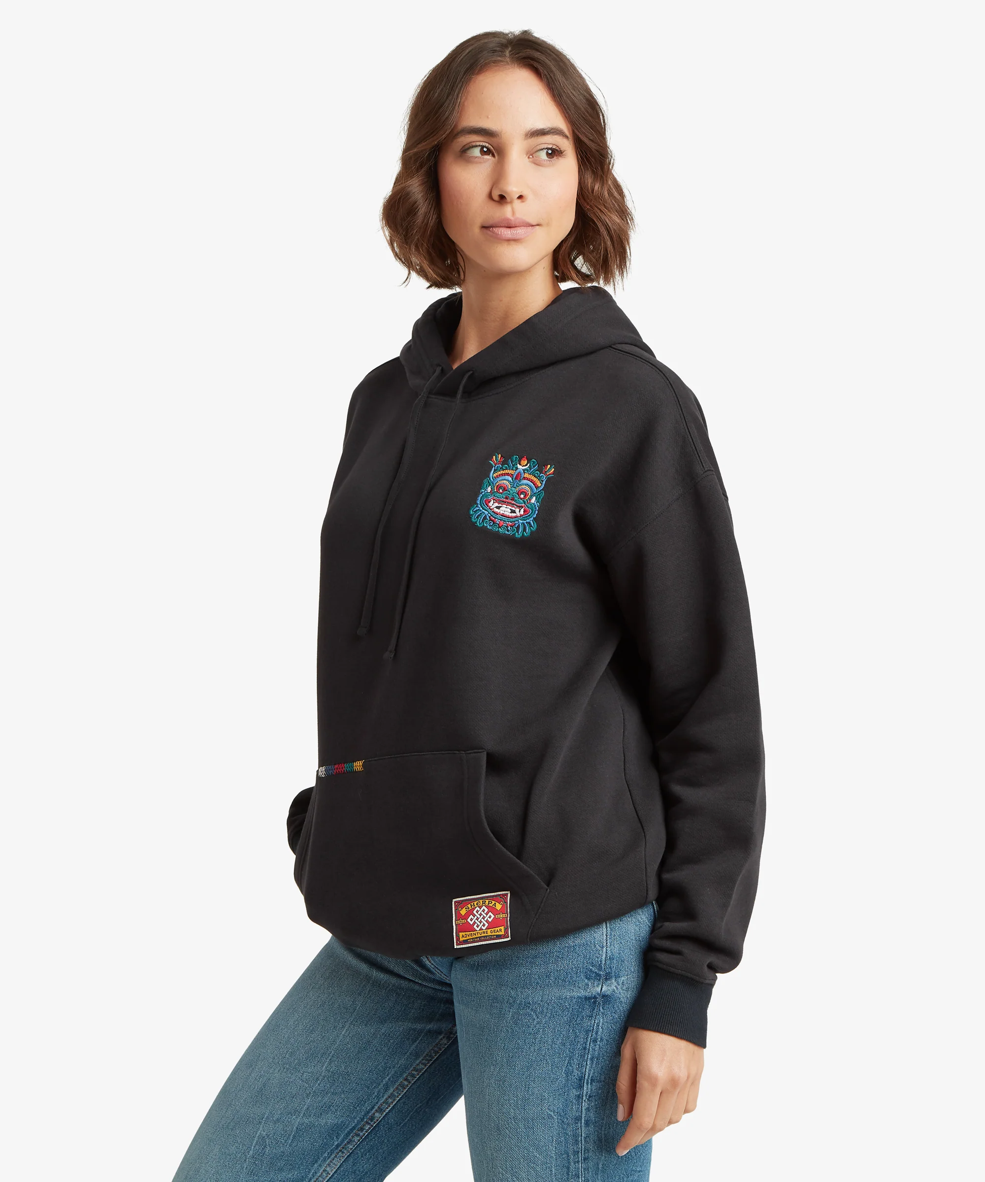 Unisex Tarcho Mask Hoodie  - Black - Image 6
