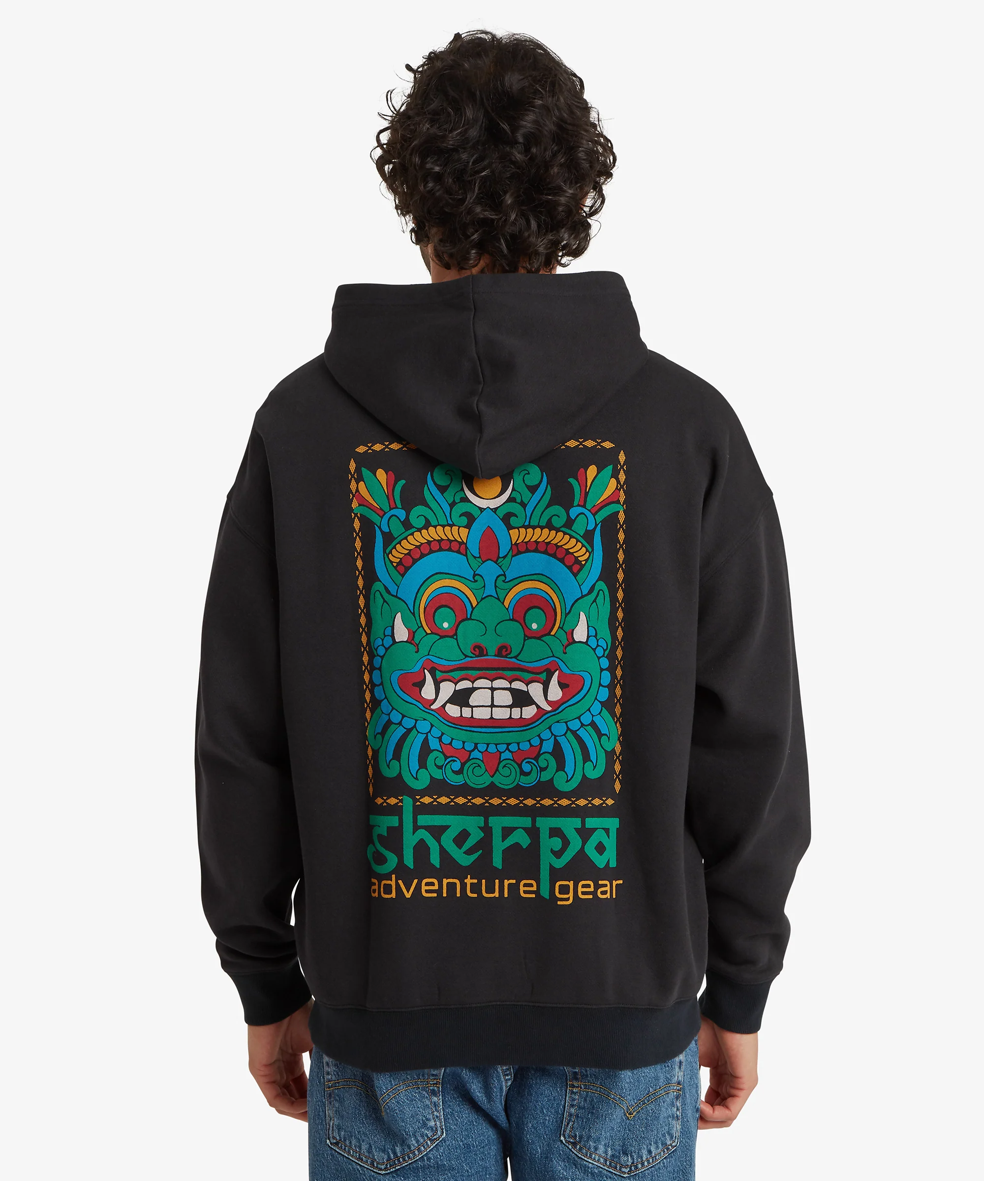 Unisex Tarcho Mask Hoodie  - Black - Image 7