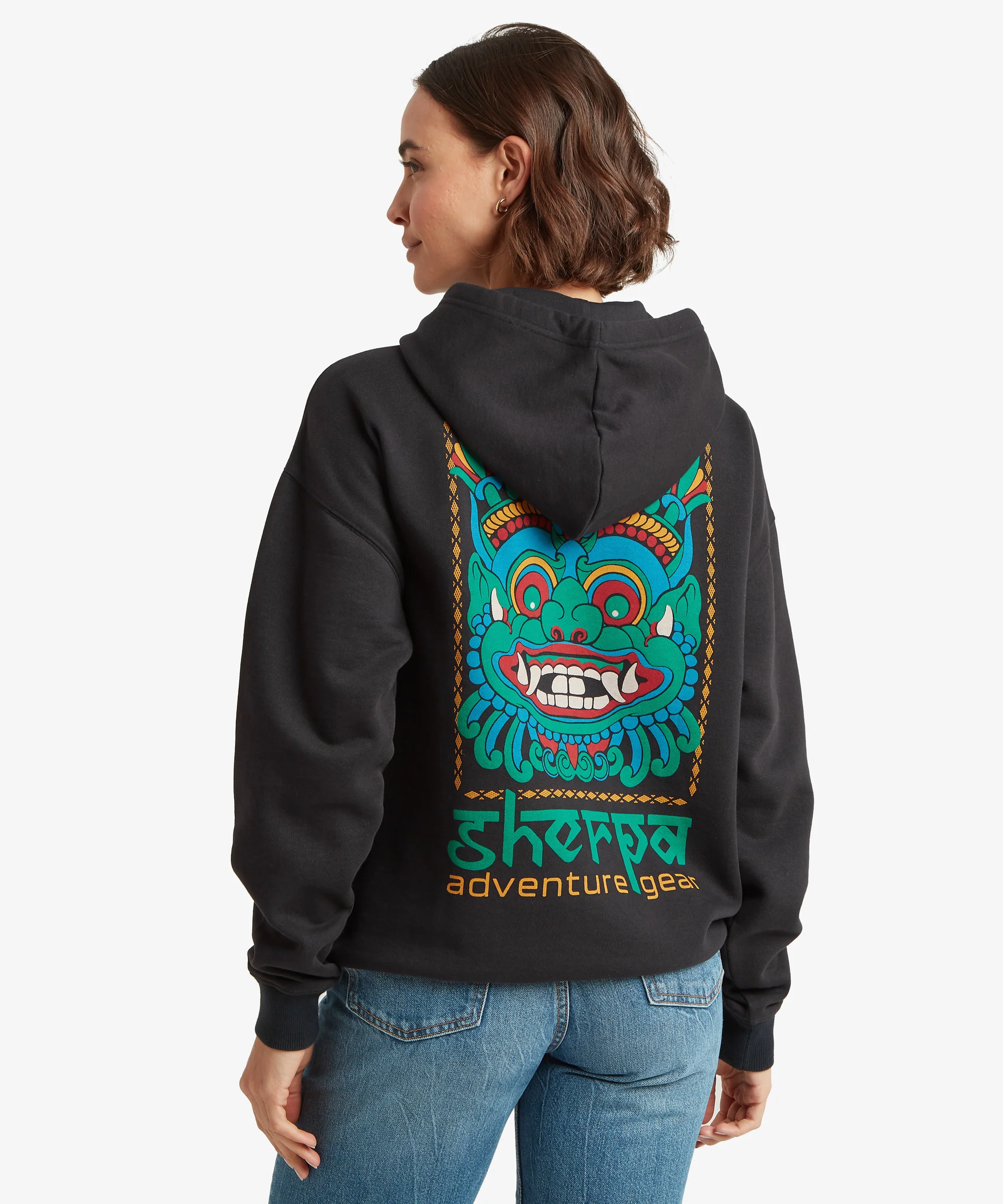 Unisex Tarcho Mask Hoodie  - Black - Image 8