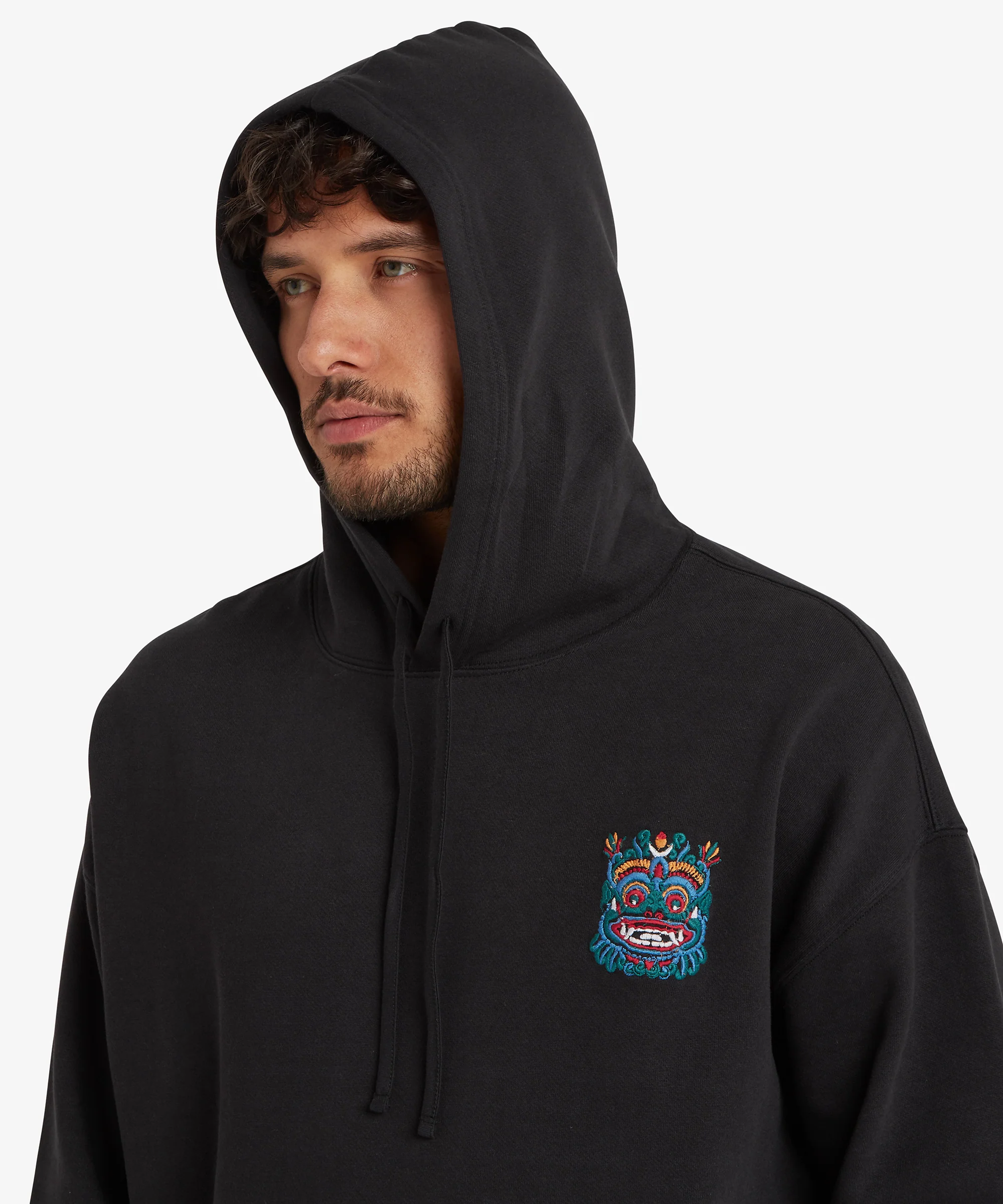 Unisex Tarcho Mask Hoodie  - Black - Image 9