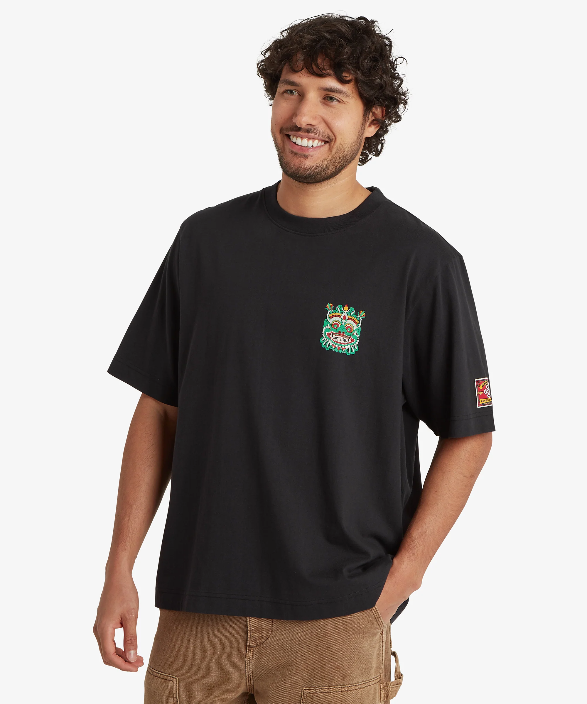 Unisex Tarcho Mask T-Shirt  - Black - Image 3
