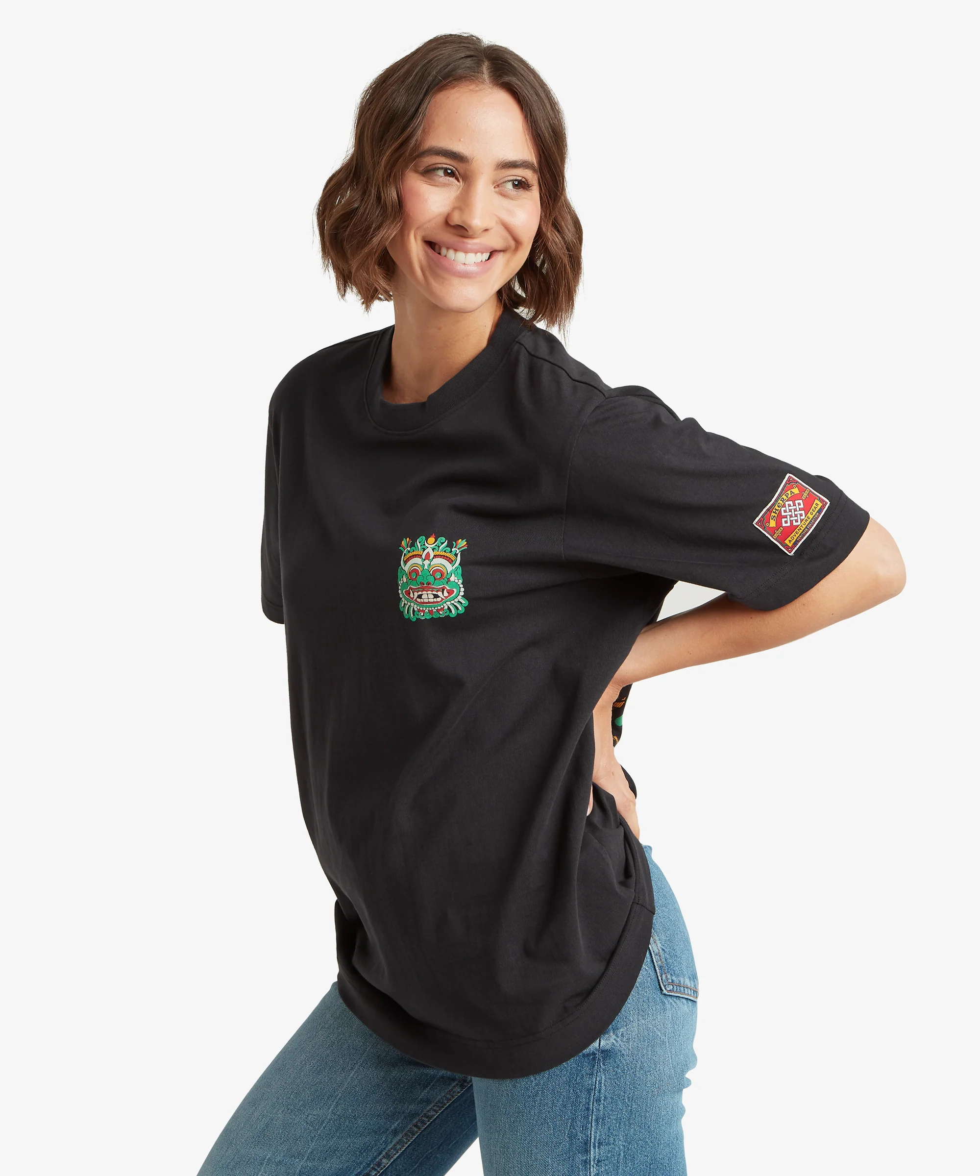 Unisex Tarcho Mask T-Shirt  - Black - Image 4