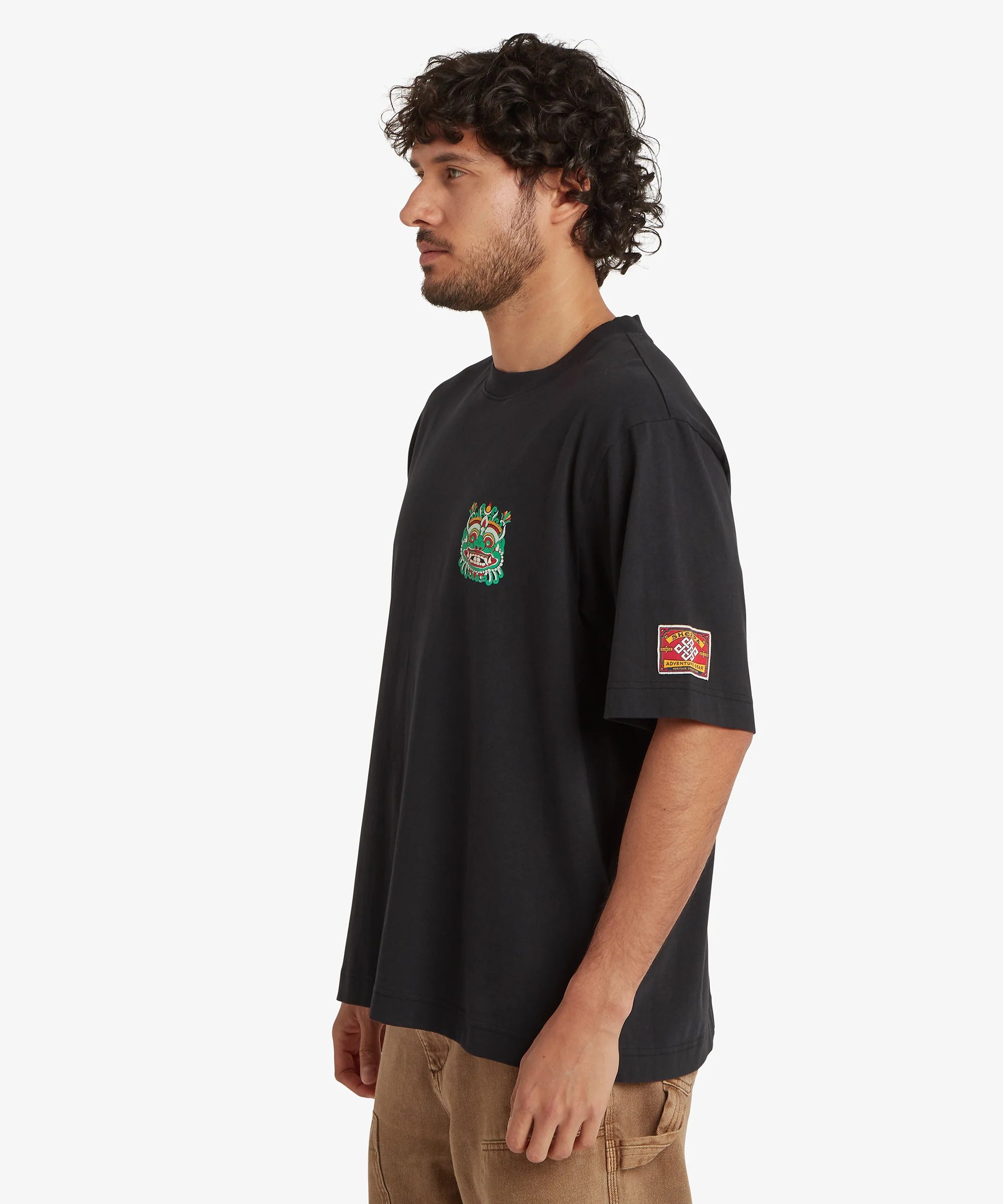 Unisex Tarcho Mask T-Shirt  - Black - Image 7