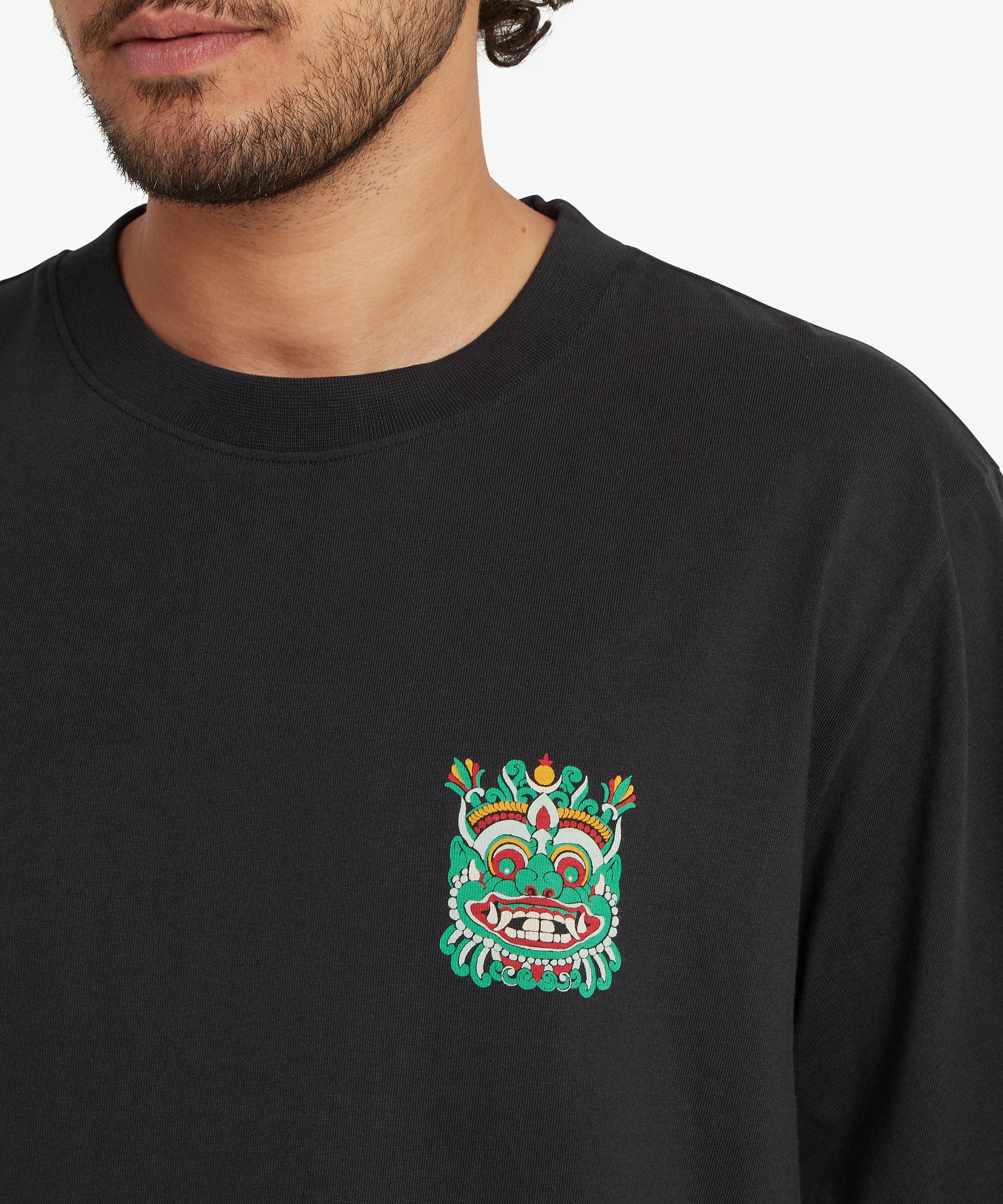 Unisex Tarcho Mask T-Shirt  - Black - Image 9