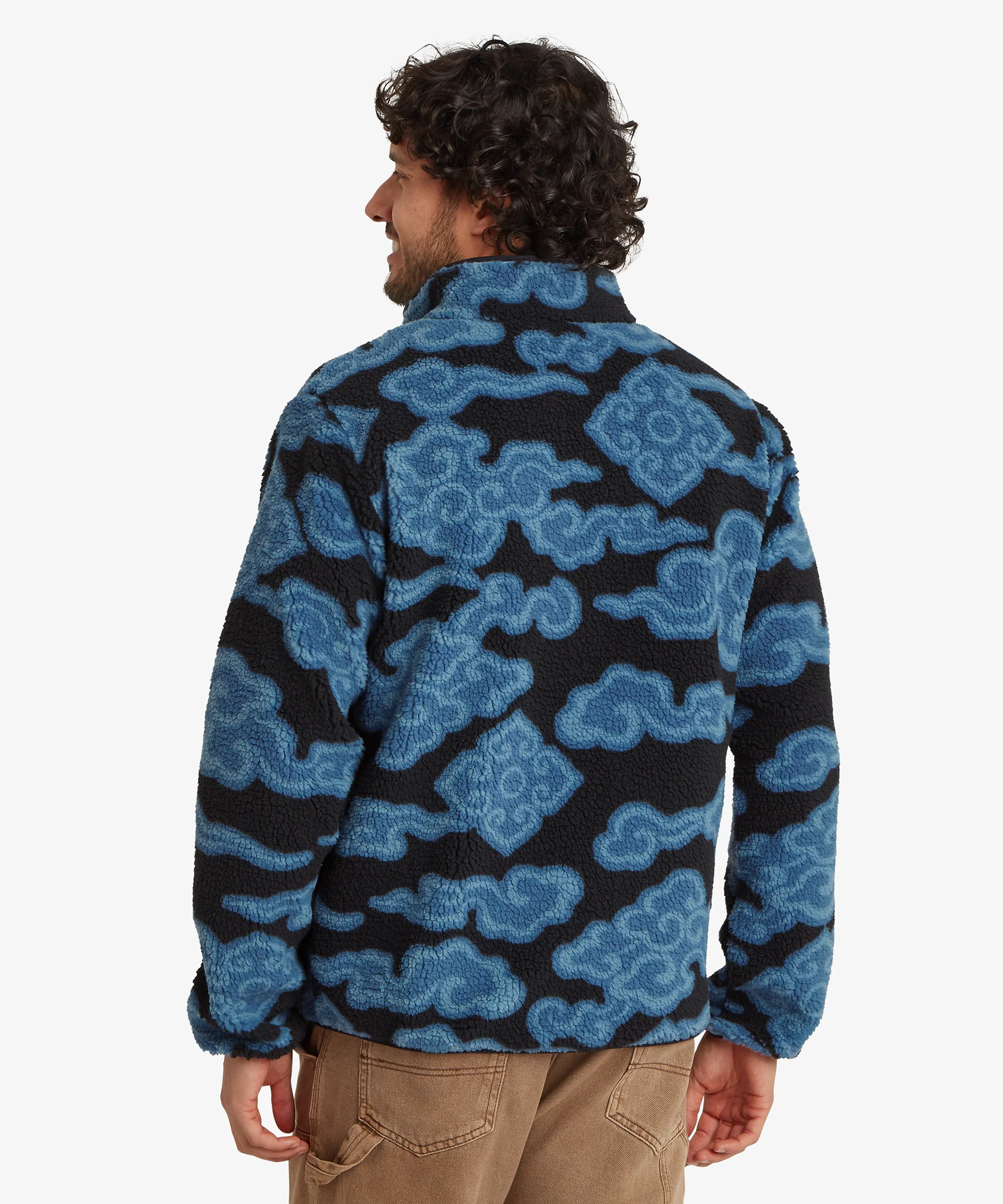 Tarcho Printed Full Zip Fleece  - Black Cloud - Image 7