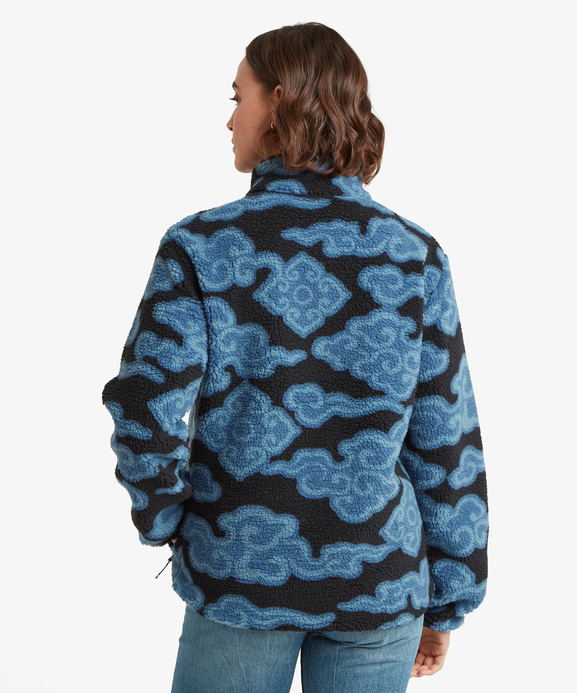 Tarcho Printed Full Zip Fleece  - Black Cloud - Image 8